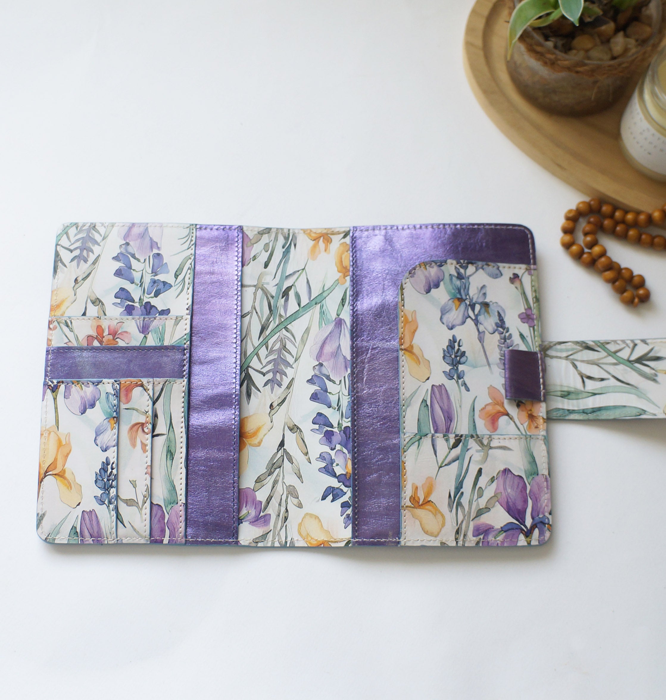 B6 Journal Cover - Wild Flower/Sparkly Purple