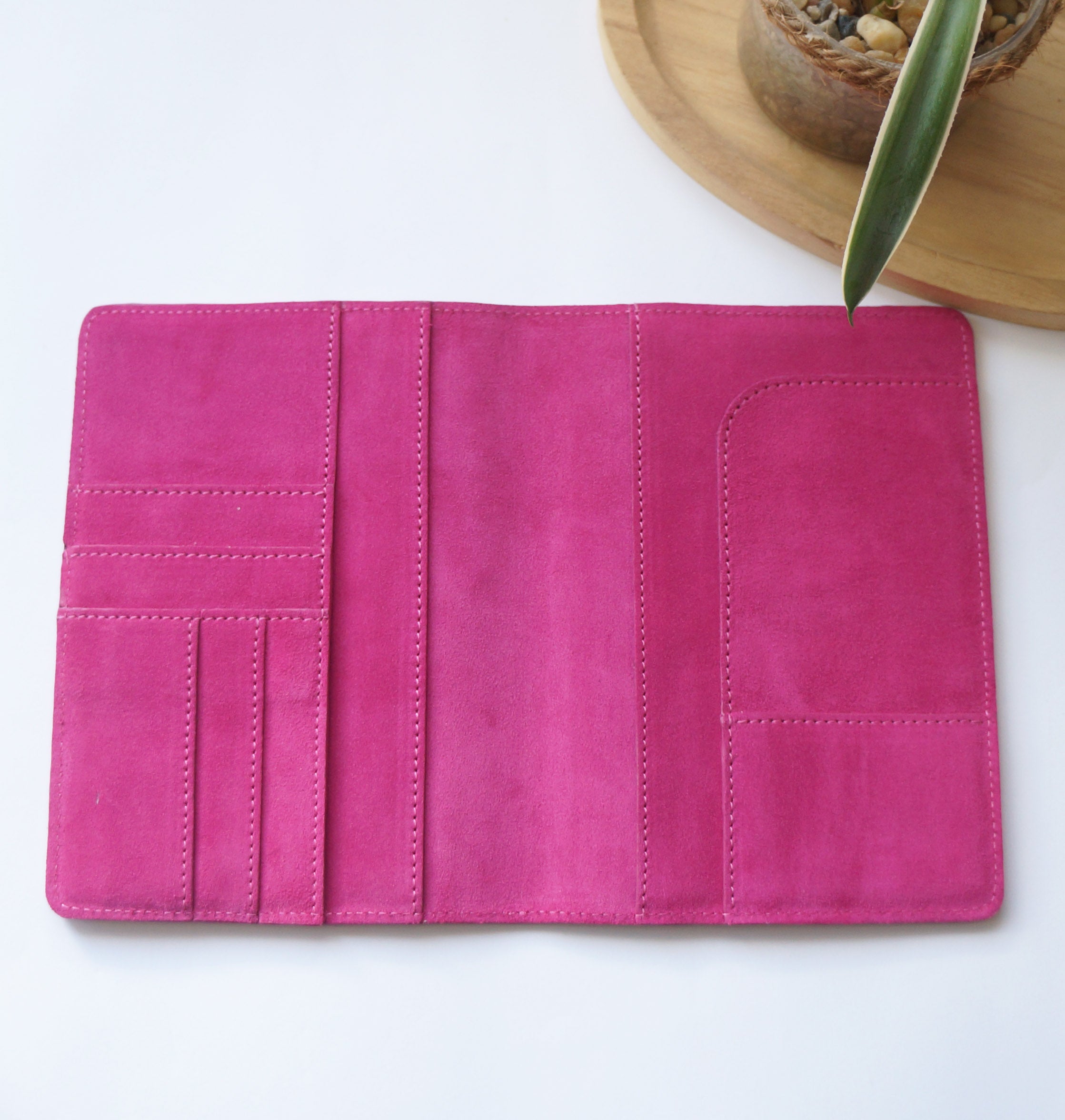 B6 Journal Cover - Suede Hibiscus