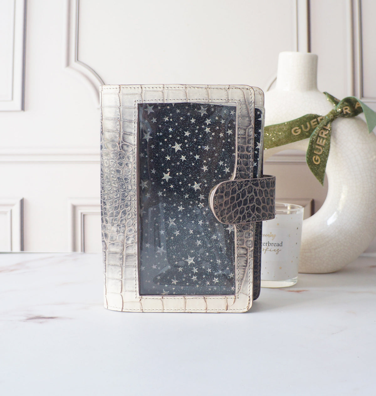 B6 Journal Cover full clear front - Stormy Sky Croc