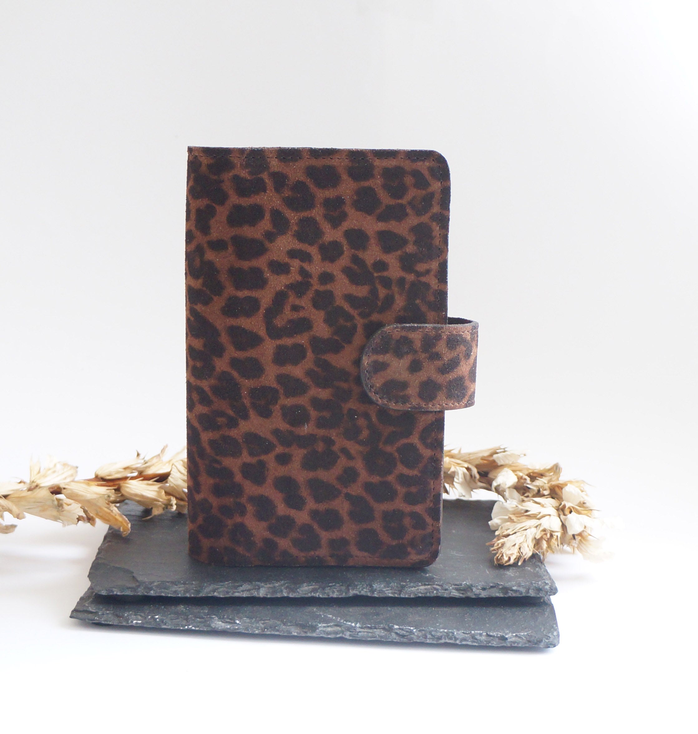 B6 Slim Journal Cover - Dark Leopard