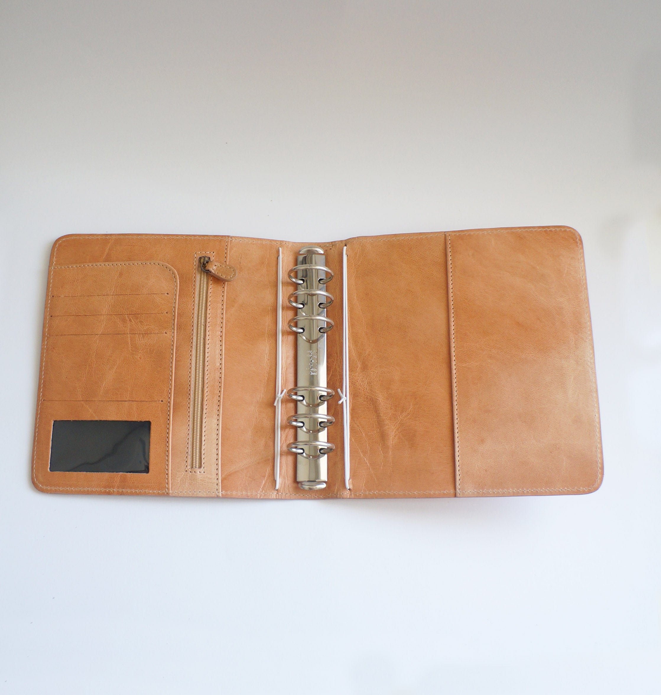 B6 Wide Ring Binder - Undyed Sheep