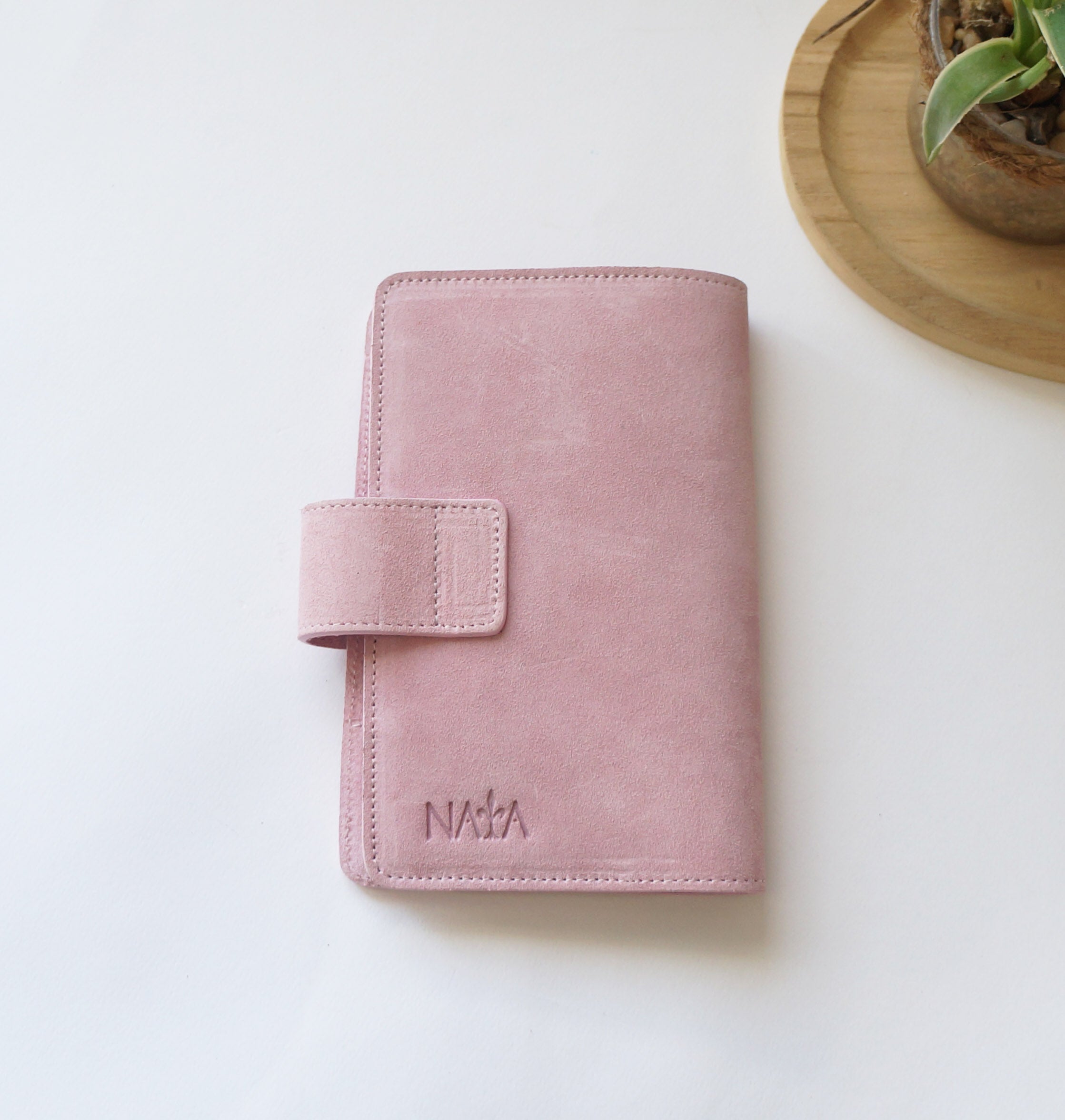 B6 Slim Journal Cover - Suede Pink