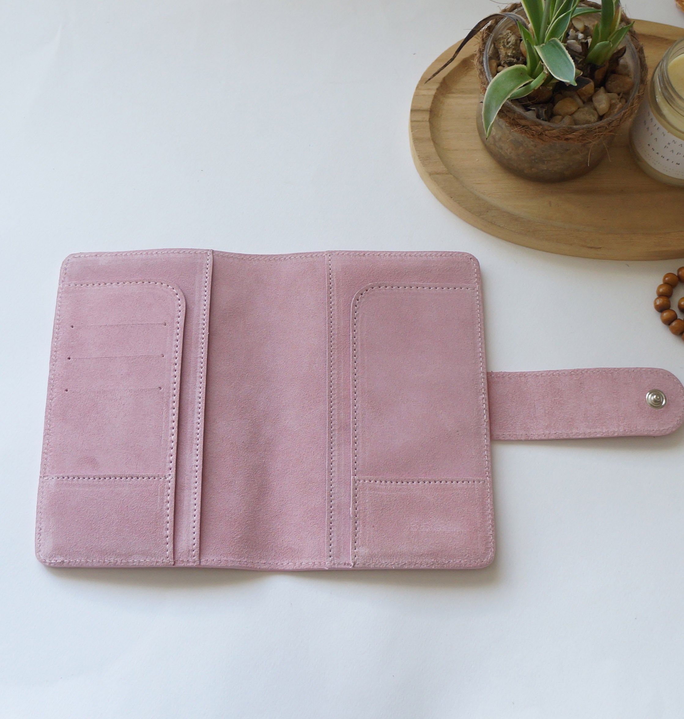 B6 Slim Journal Cover - Suede Pink