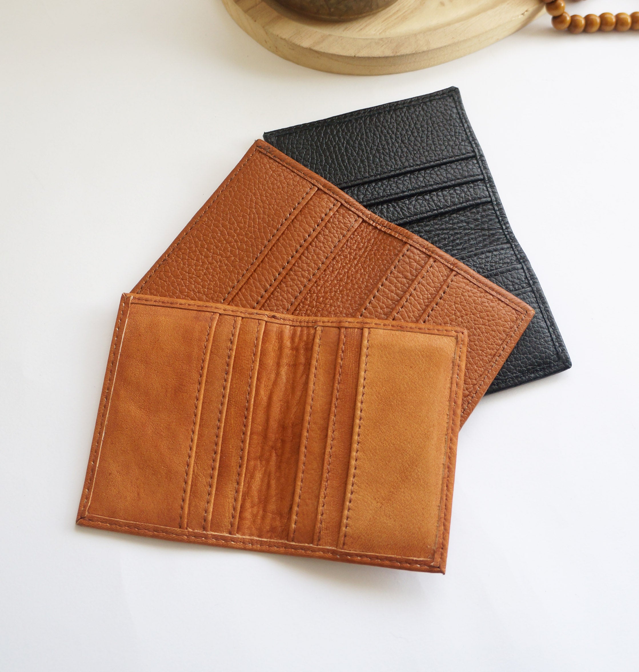 Leather card holder