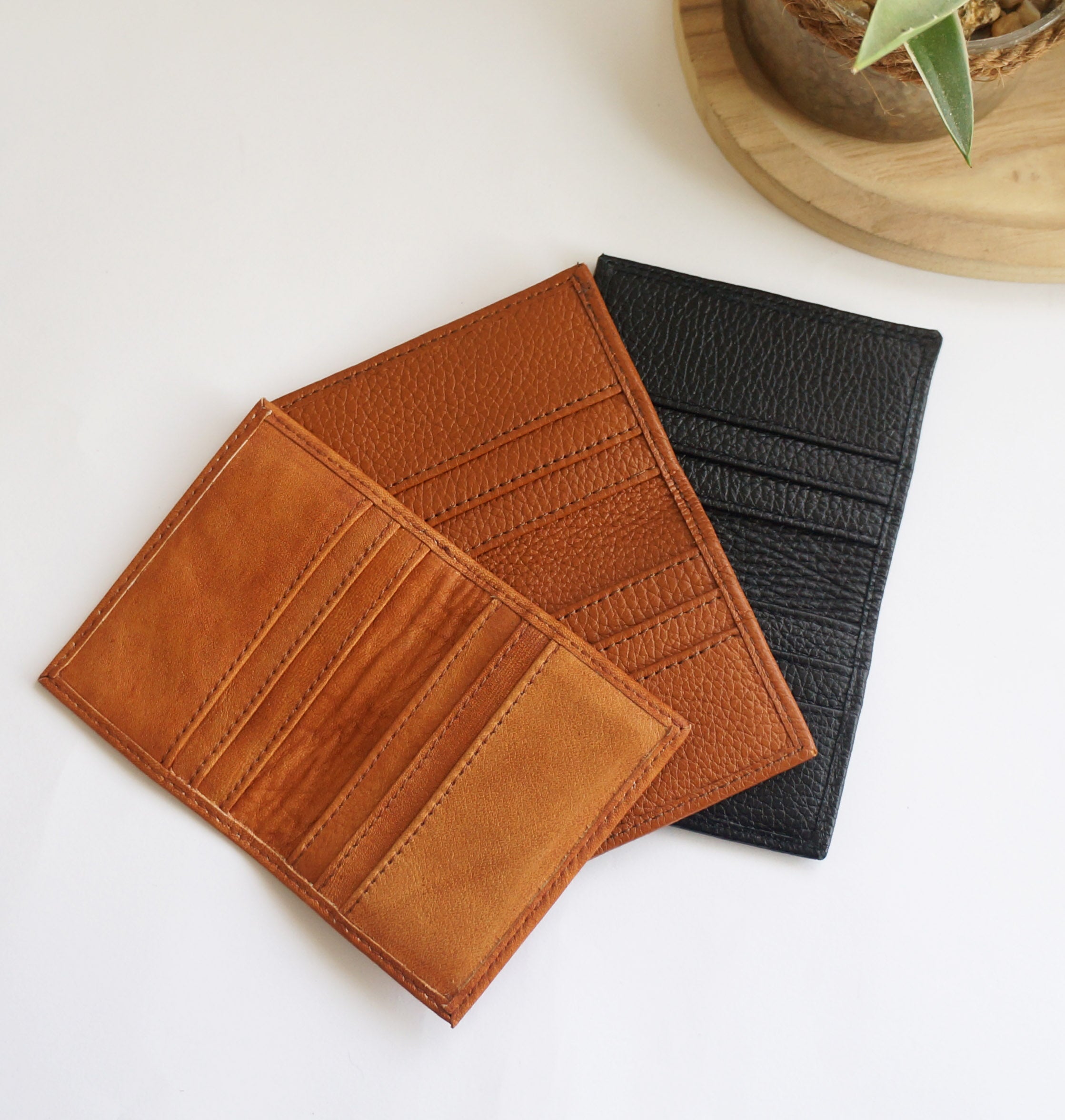 Leather card holder