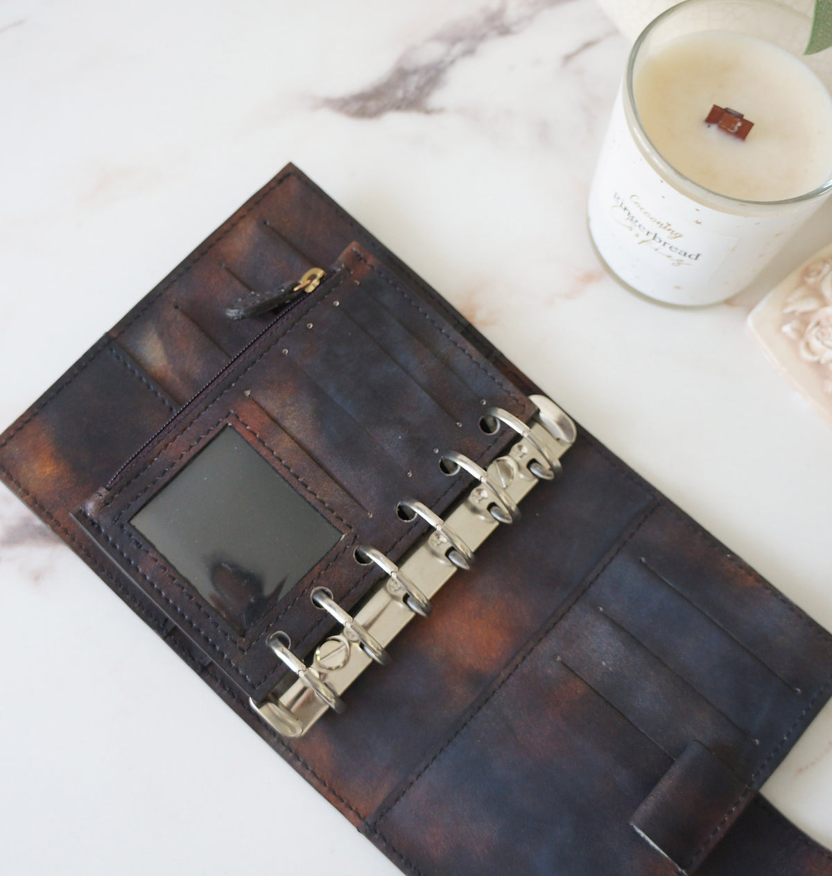 Nebuleuse Leather Planner Bundle - Pocket Ring Planner, Fly Leaf Wallet, Pouch & Bracelet
