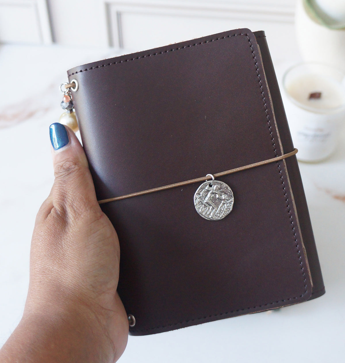Trifold Pocket size set - Brown & Marble