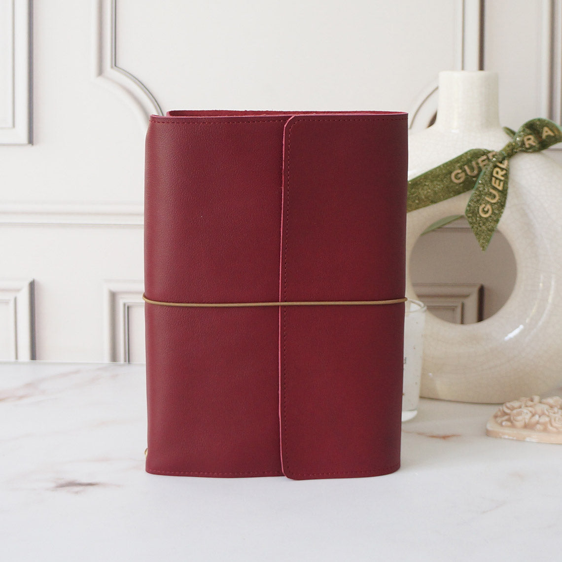 Trifold Combo A5 Cover + Wallet - Dark Red