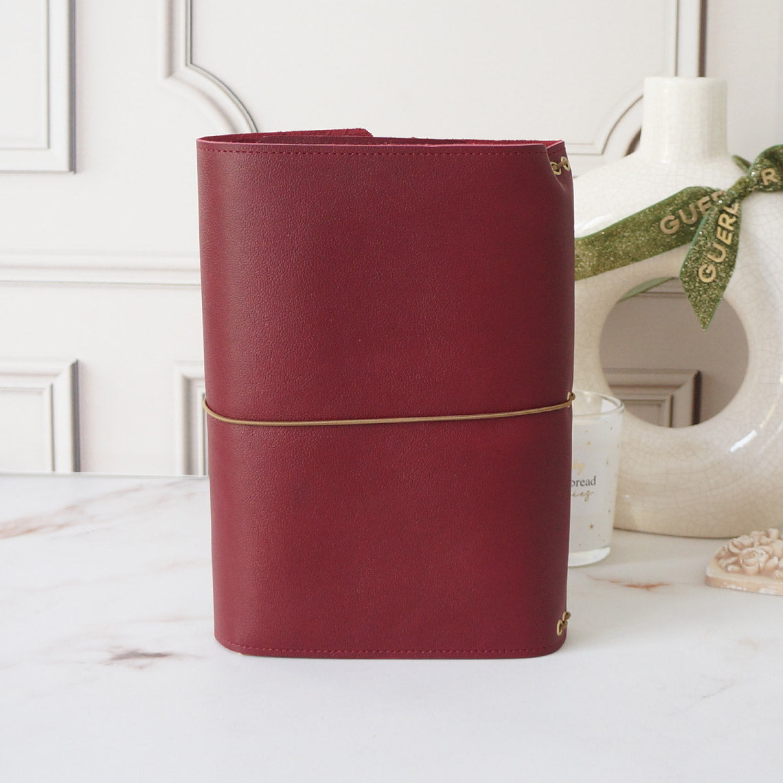 Trifold Combo A5 Cover + Wallet - Dark Red