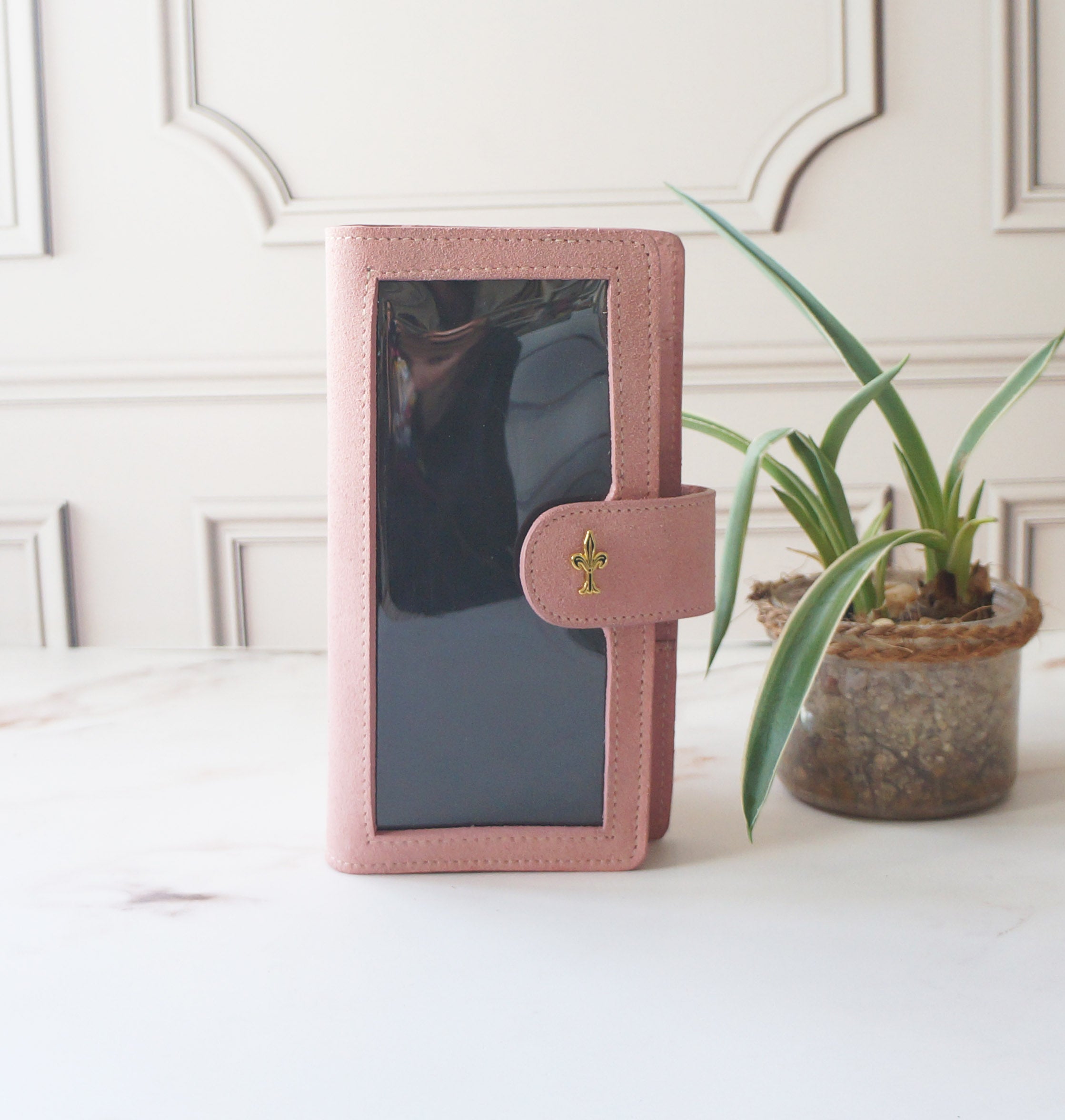 Hobonichi Mega Cover clear front - Suede Fresia