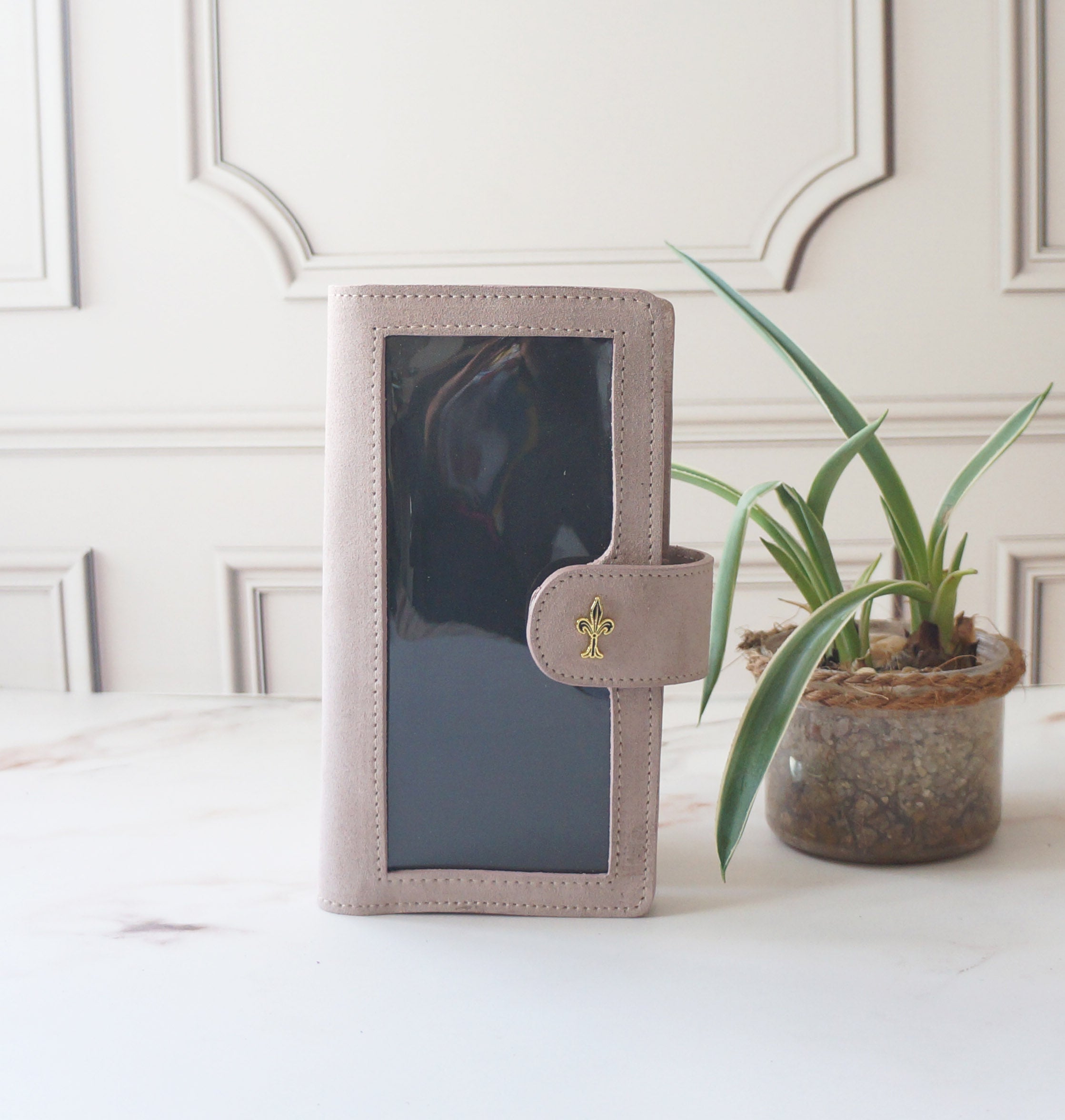 Hobonichi Mega Cover clear front - Suede Mist