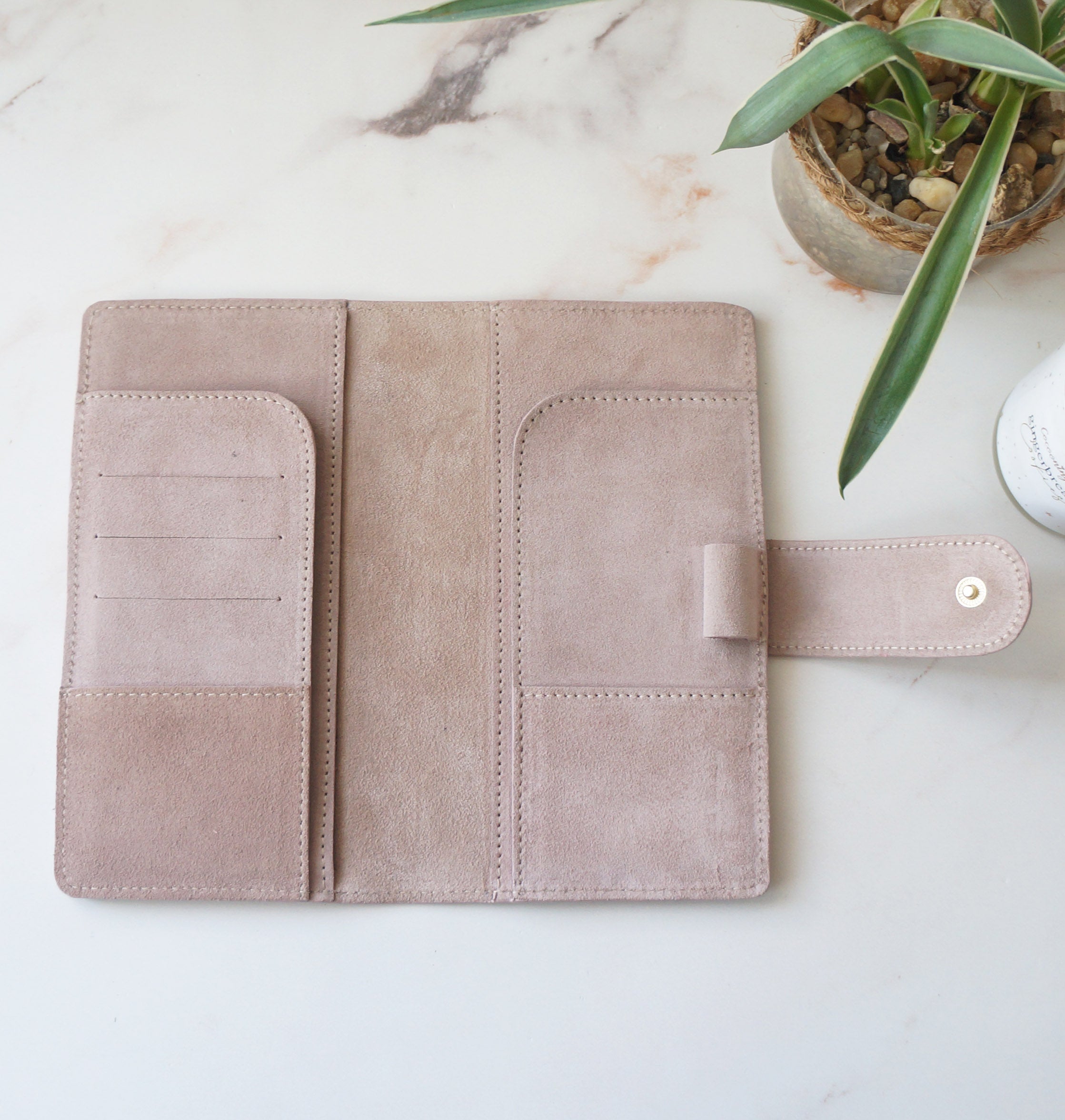 Hobonichi Mega Cover clear front - Suede Mist