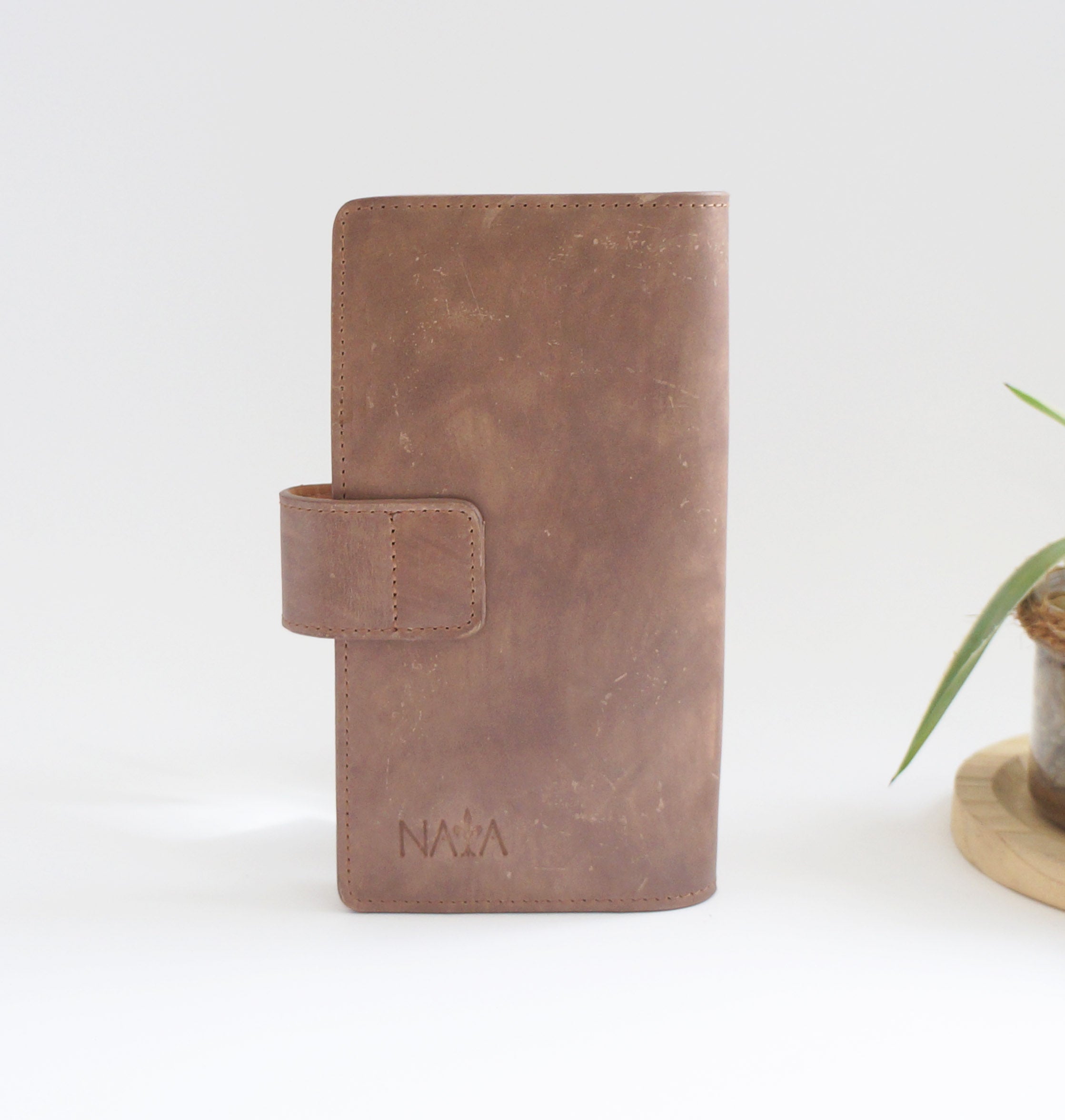 Hobonichi Mega Cover clear front - Spiced Cider/Velvet Peachy Pink