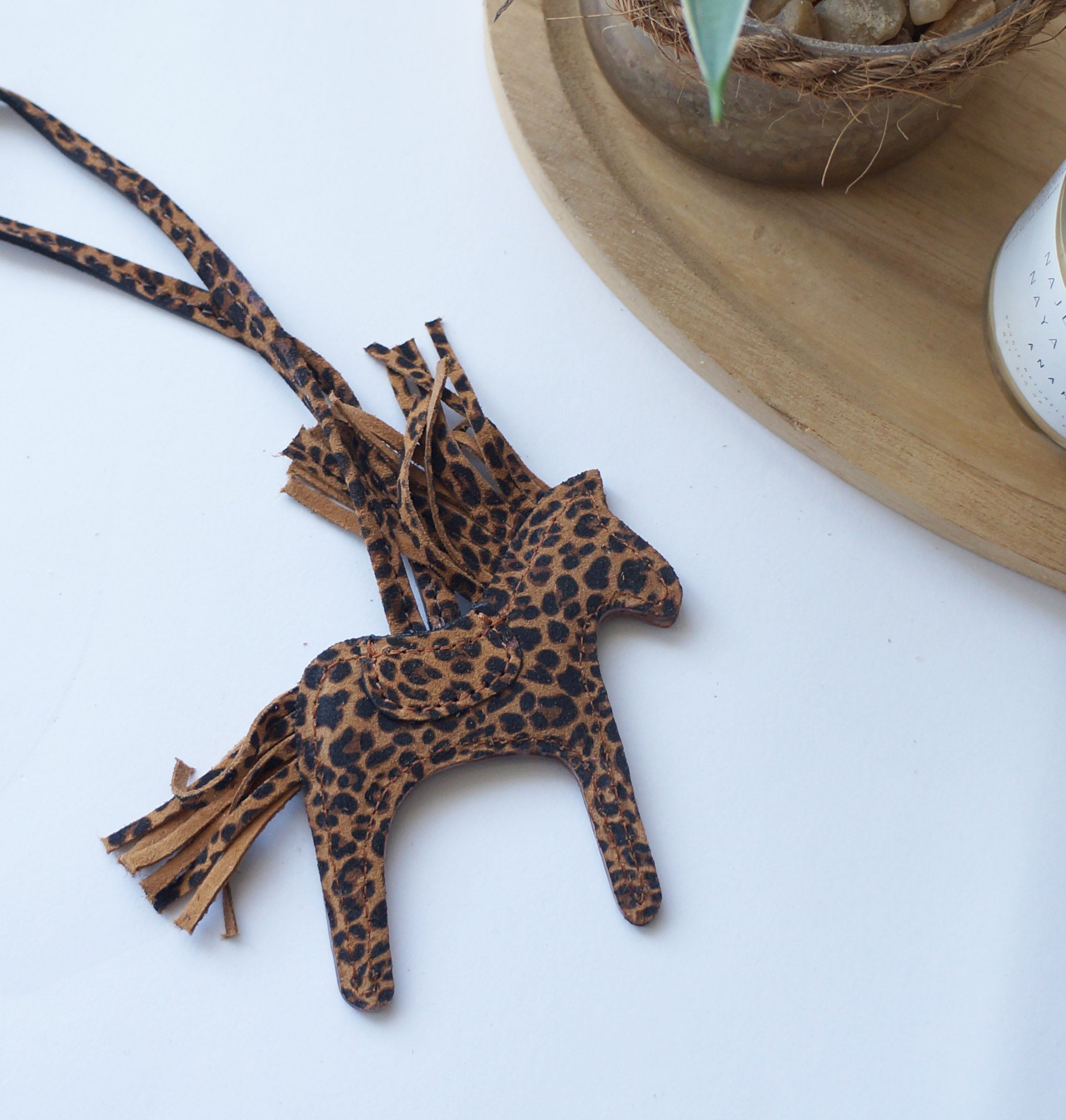 Leather Horse Charms - Brown Palette