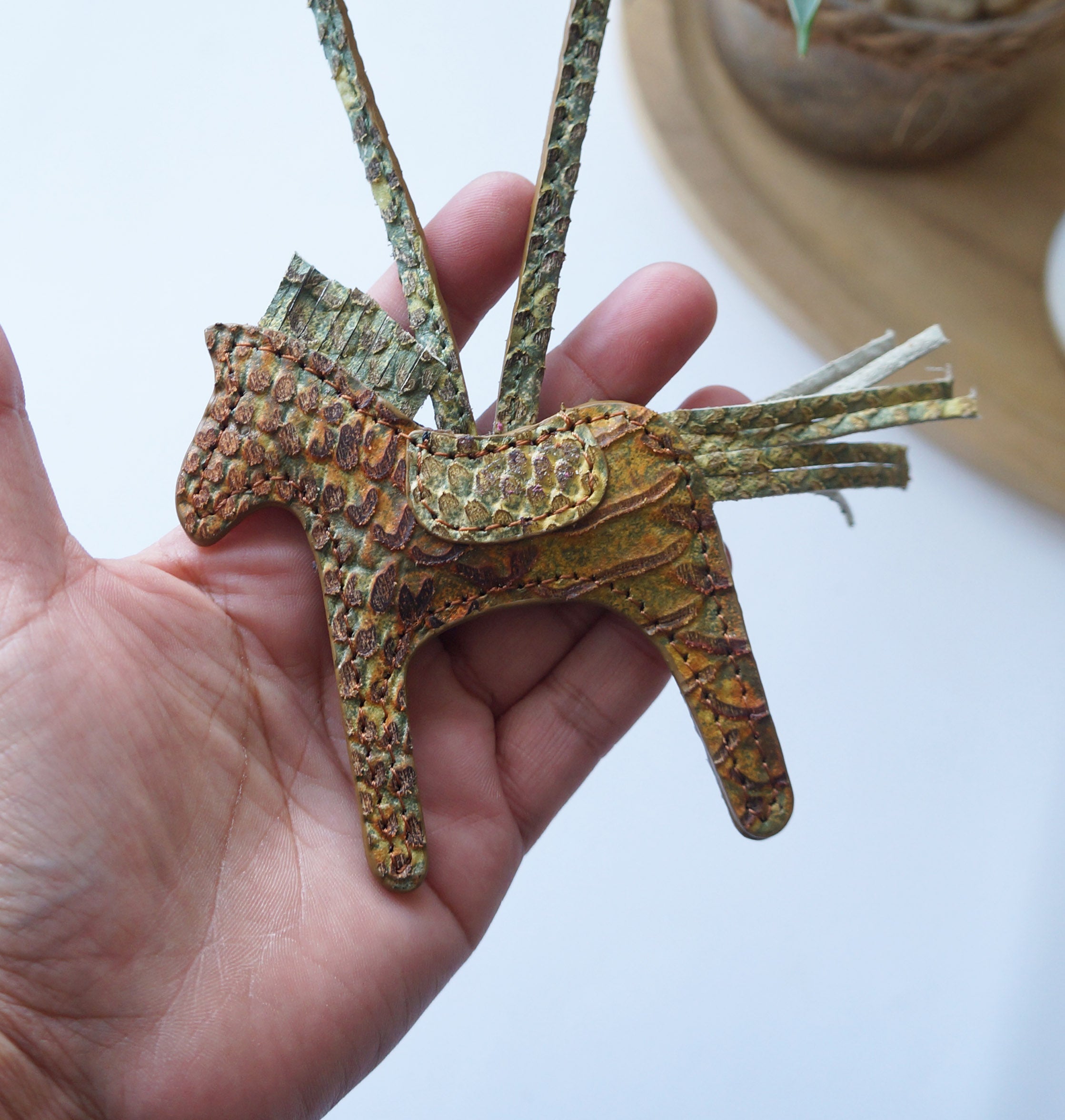 Leather Horse Charms - Brown Palette