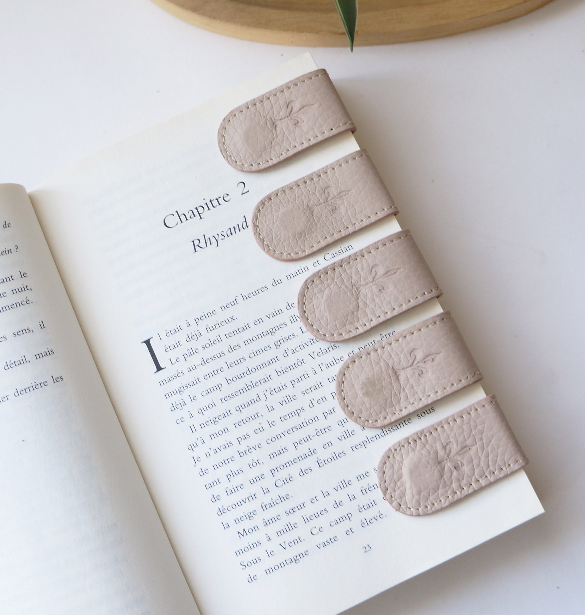 Magnetic Bookmarks - Taupe
