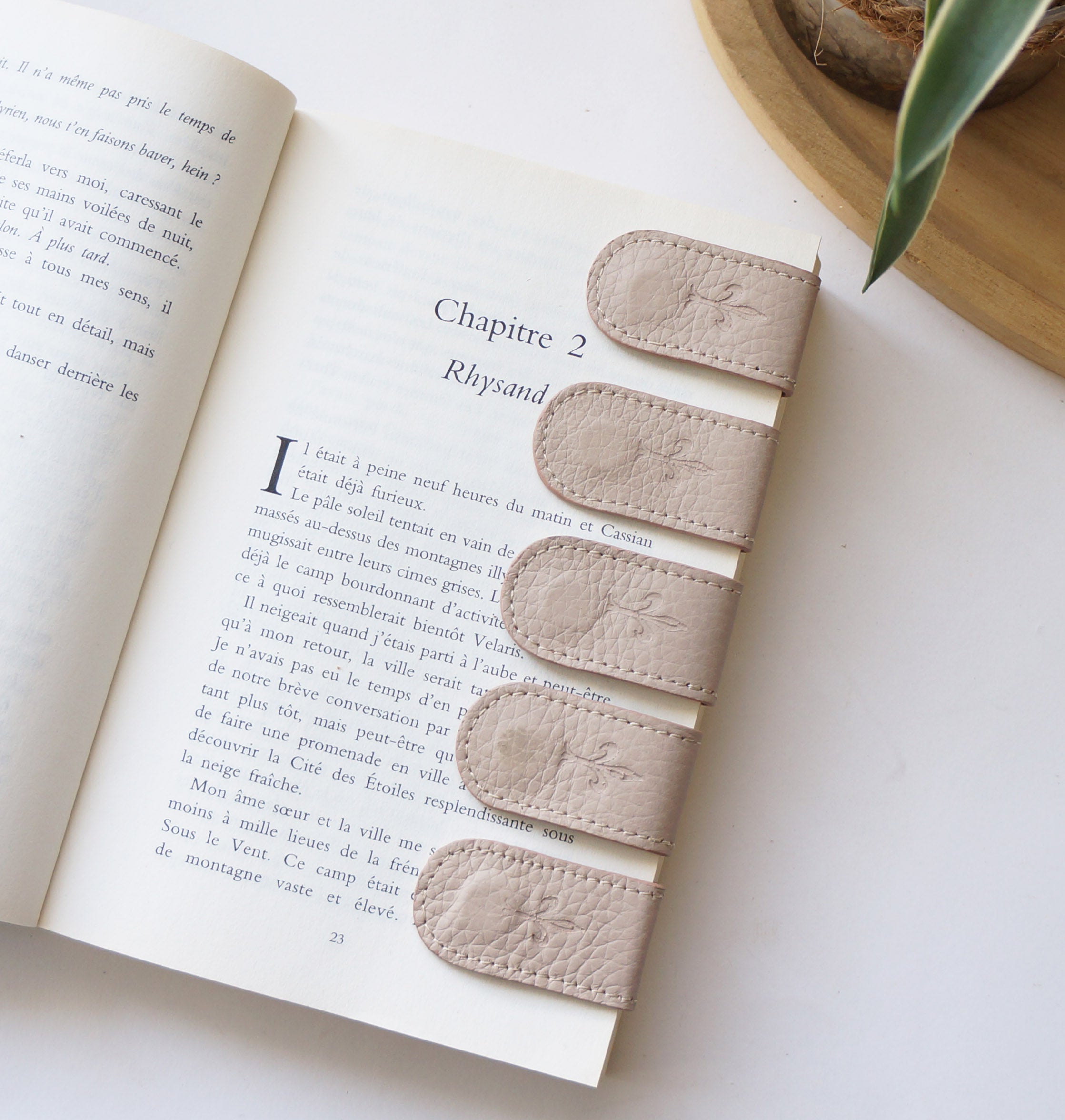 Magnetic Bookmarks - Taupe