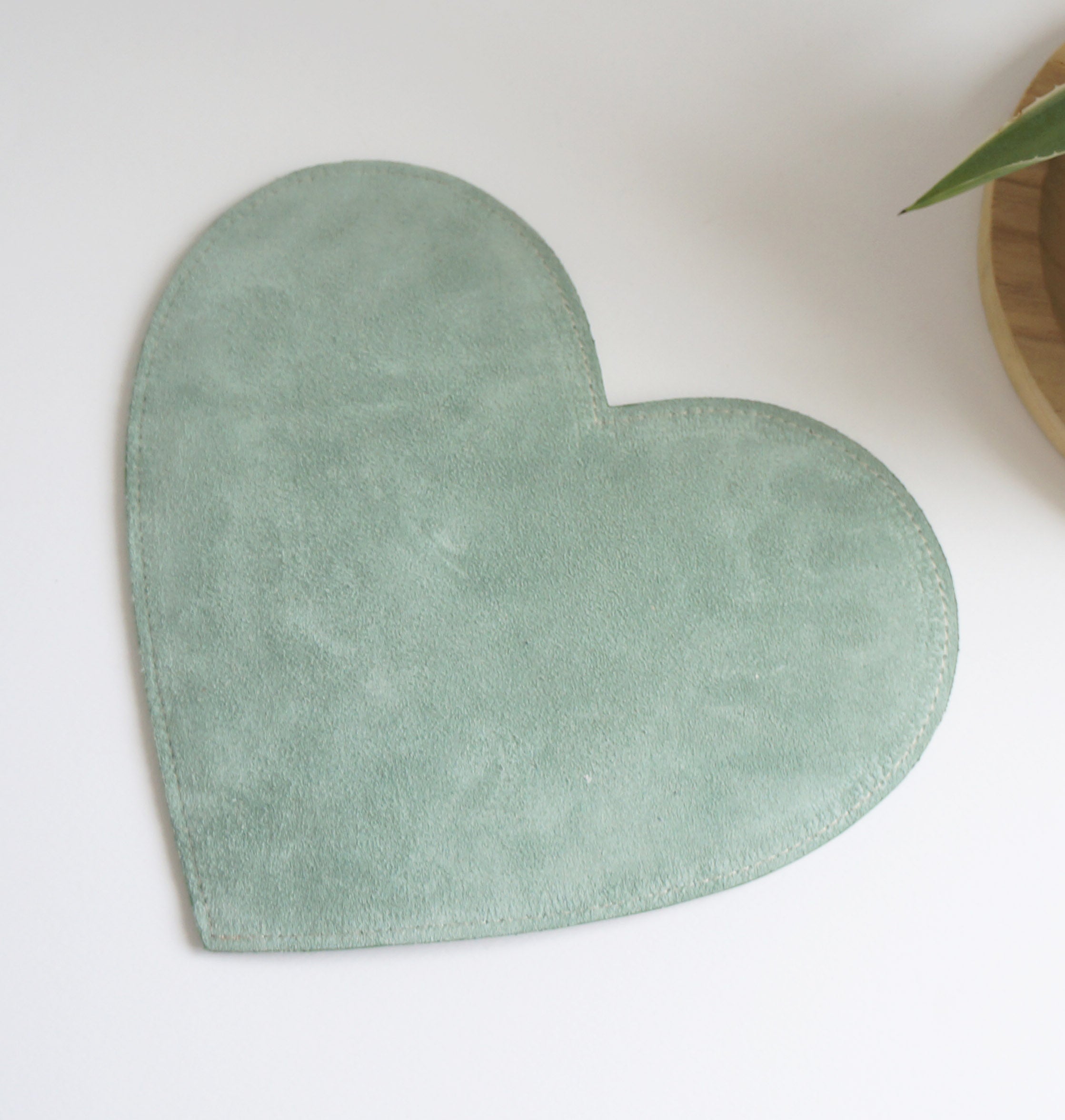 Heart Mouse Pad - Wild Flower Leather
