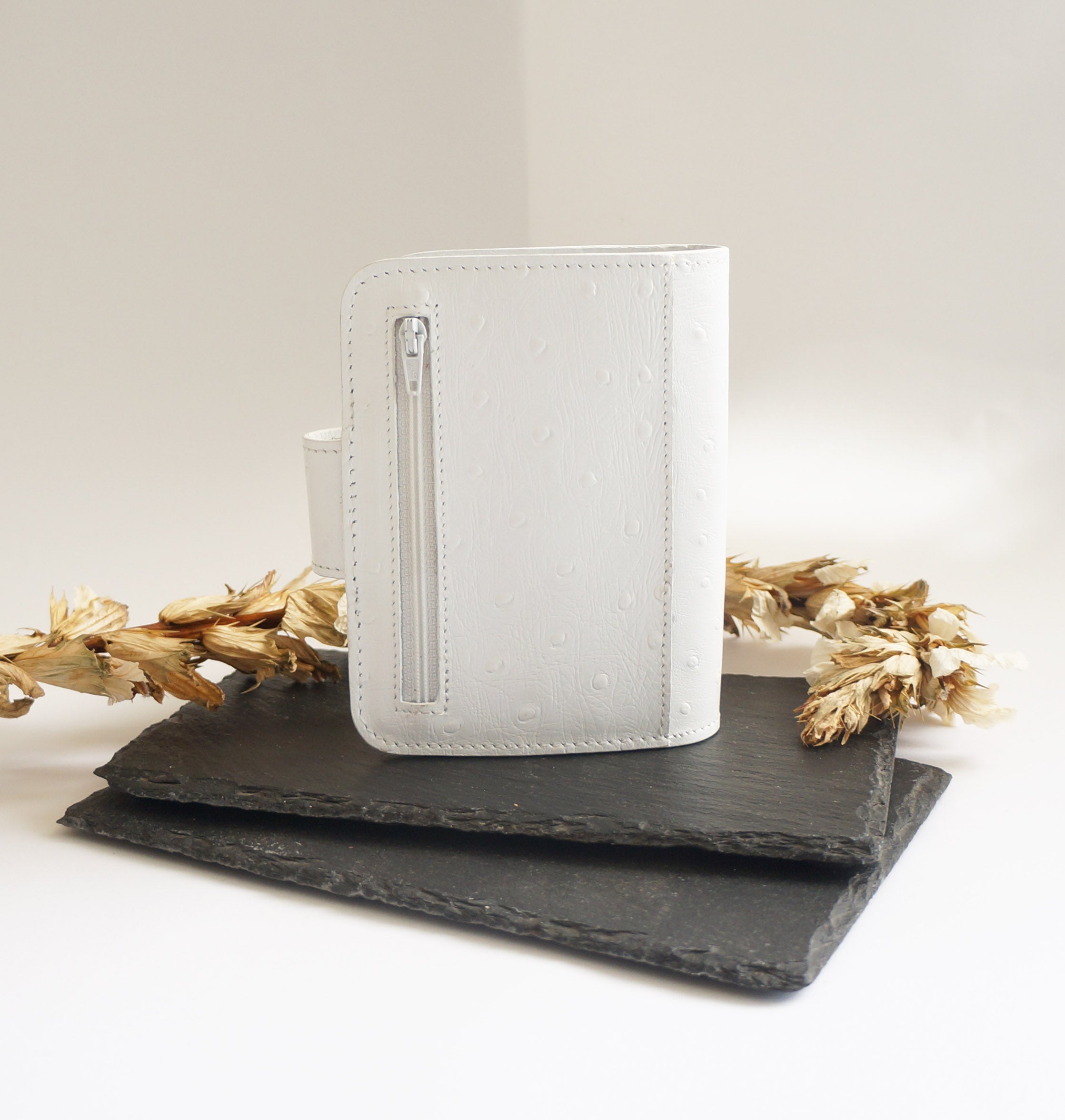 Passport Journal Cover - Ivory Ostrich