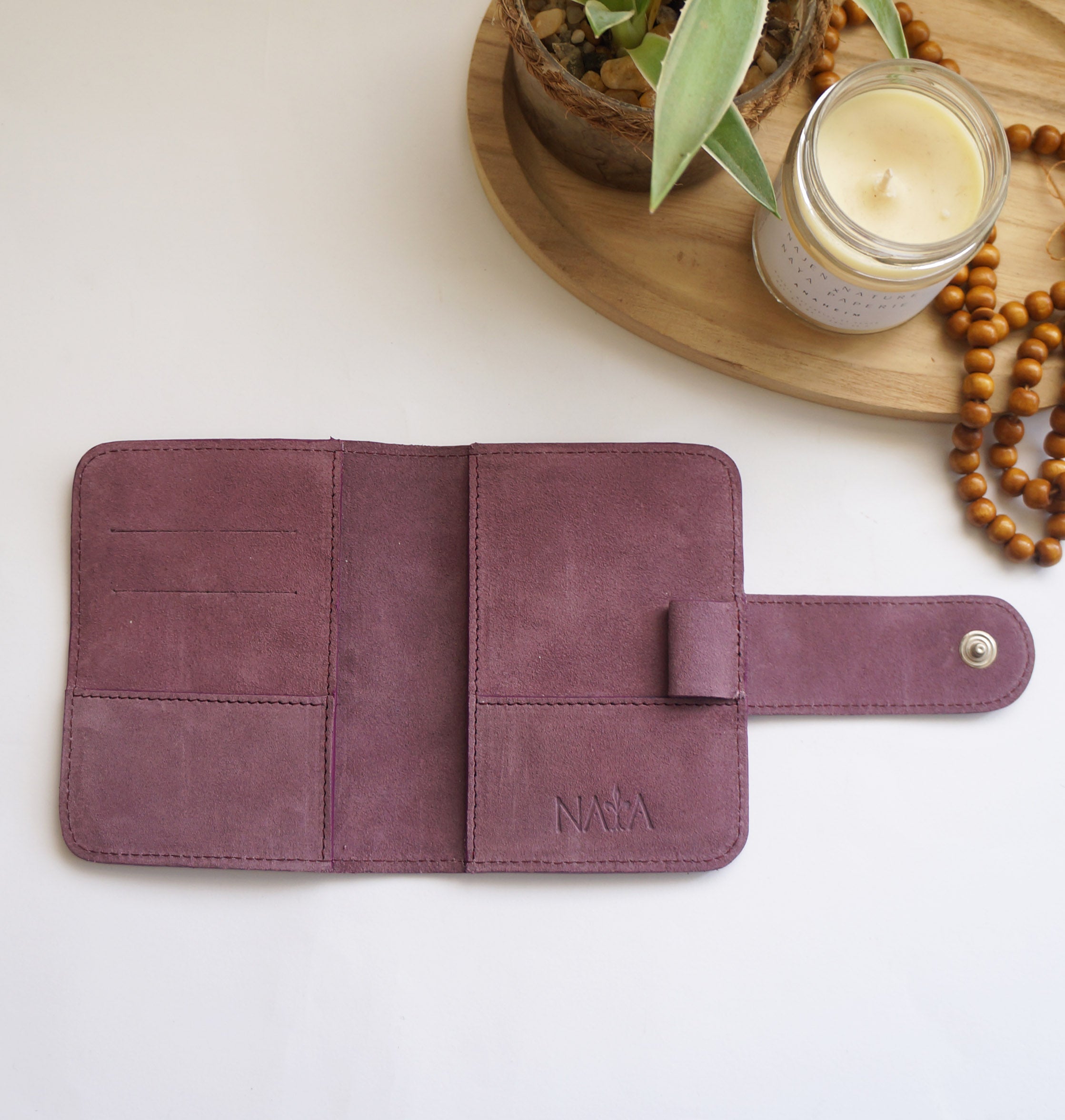 Passport Journal Cover - Suede Grappe