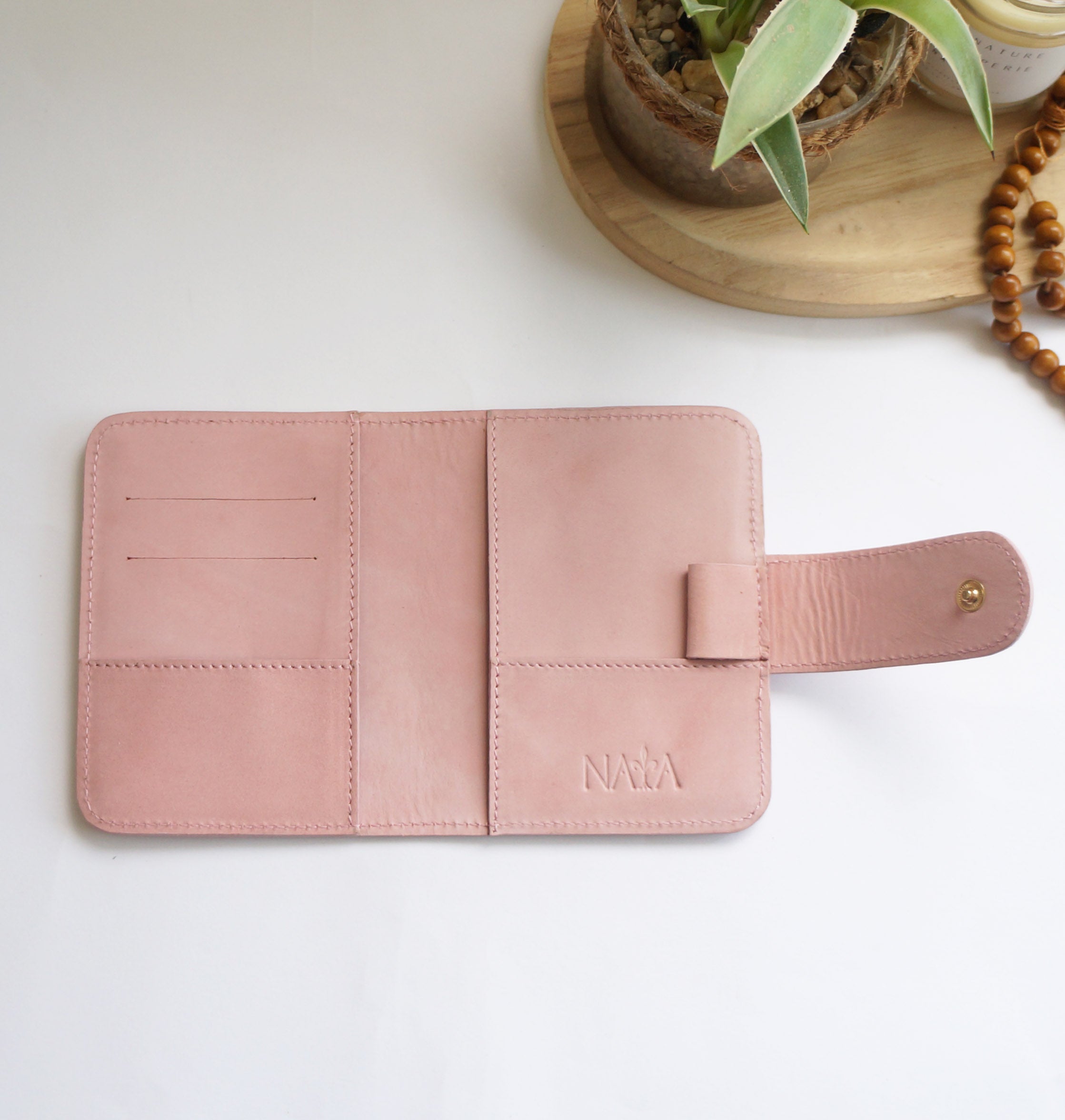 Passport Journal Cover - Blush Rose Nubuck