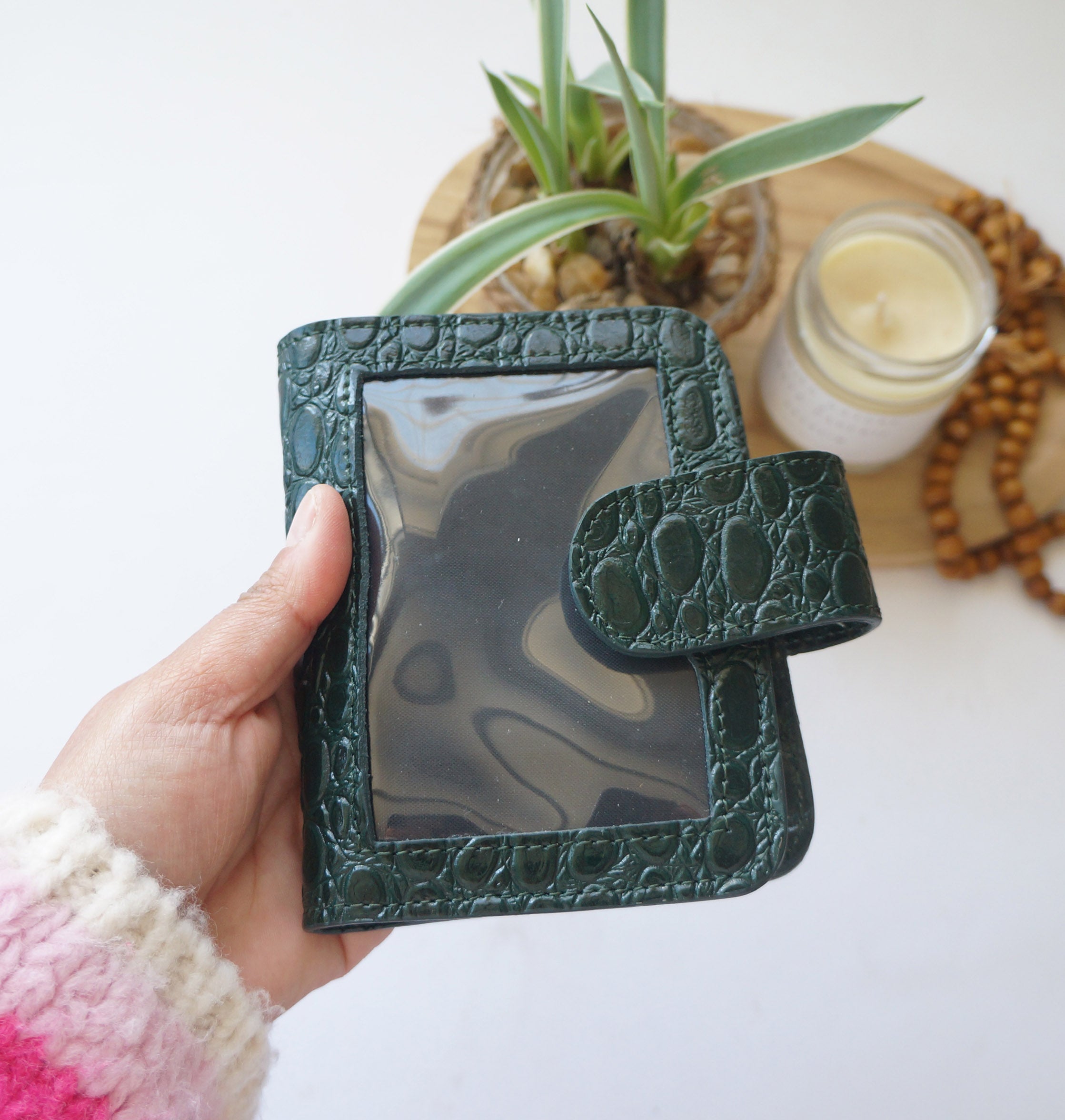 Passport Journal Cover - Croc Green