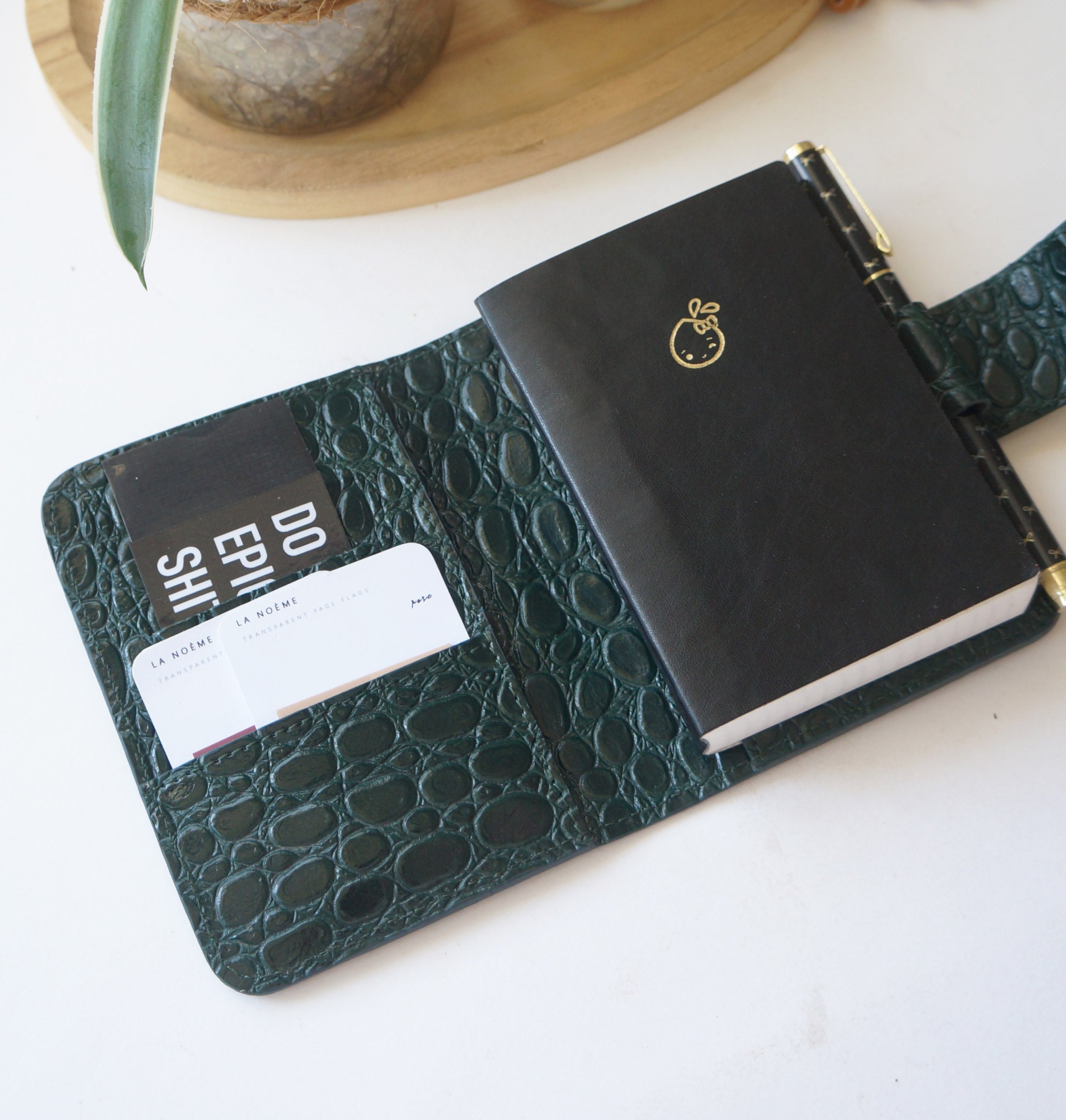 Passport Journal Cover - Croc Green