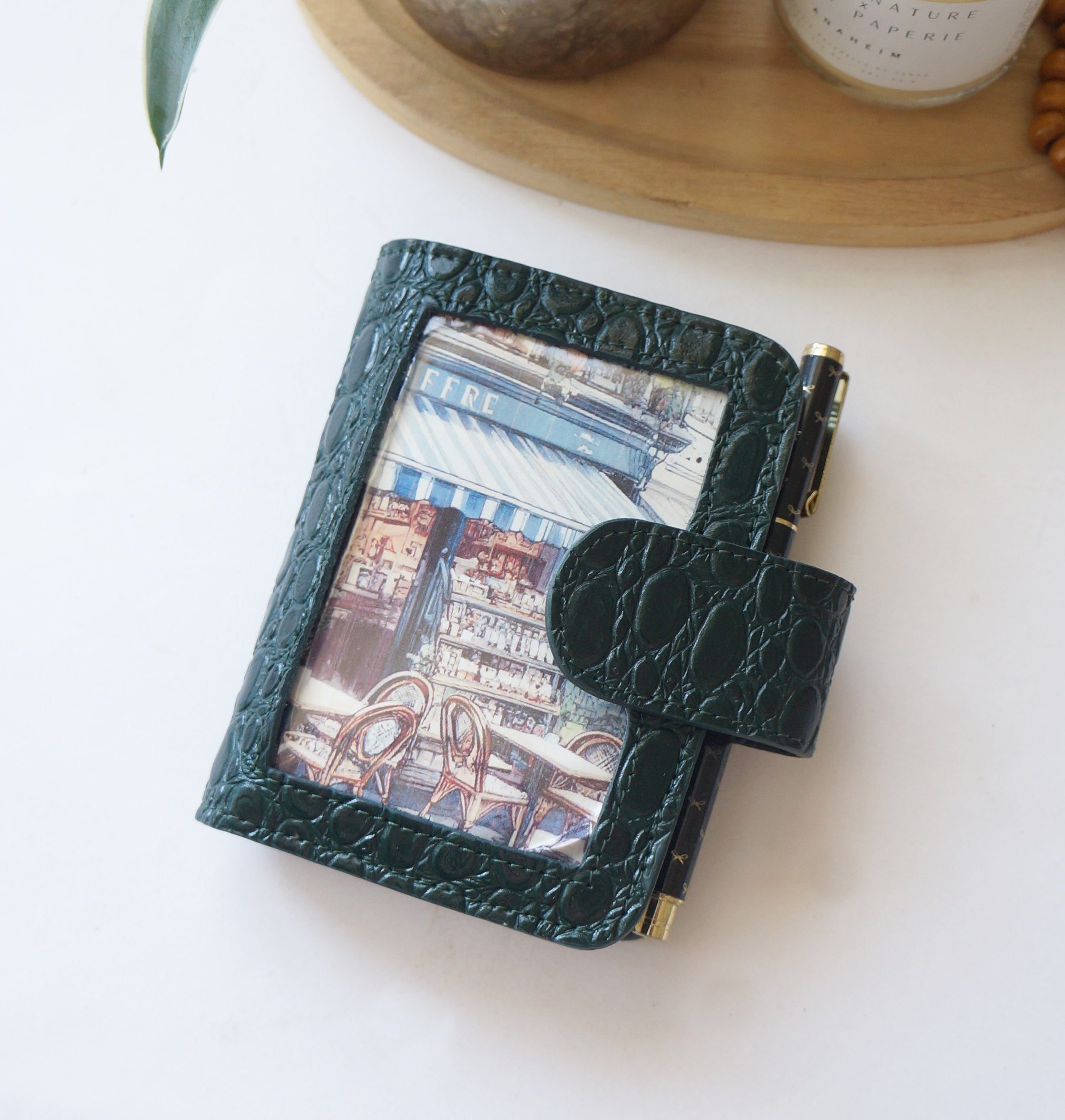 Passport Journal Cover - Croc Green