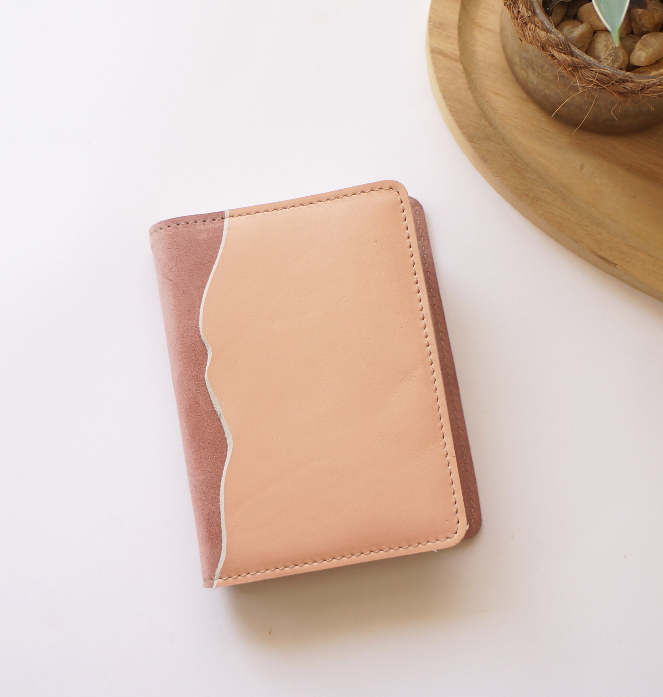 Passport Rustic - Nude & Salmon Suede