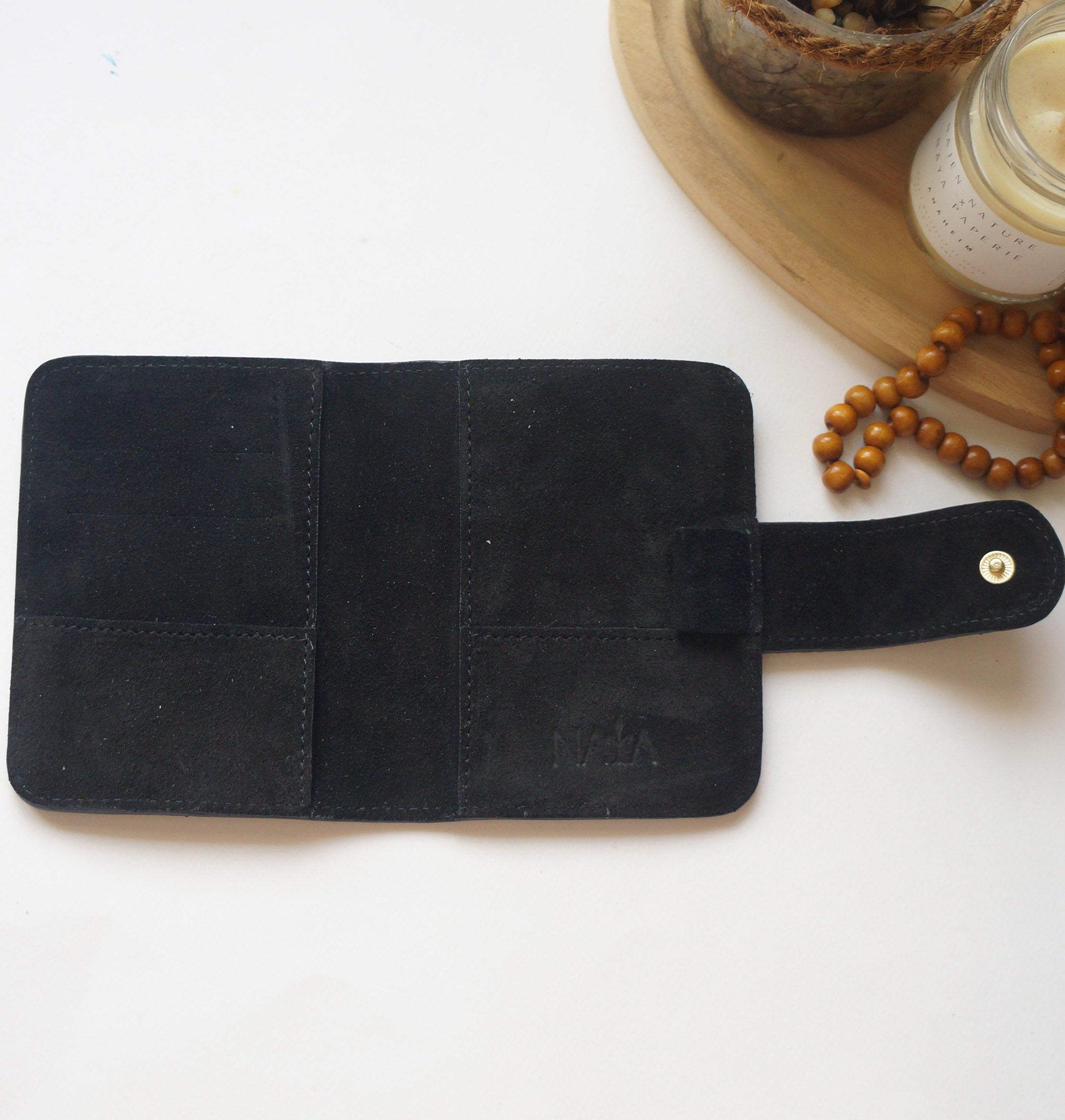 Passport Journal Cover - Suede Black