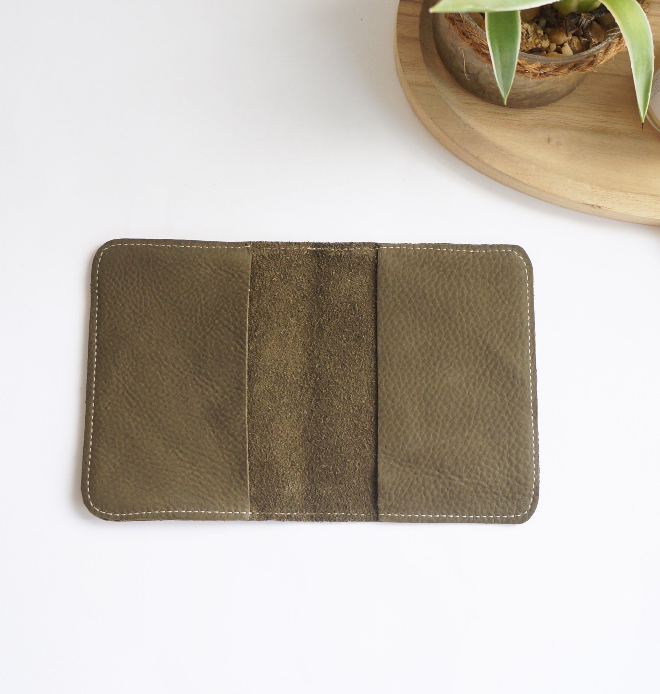 Passport Rustic - Green suede/Sand/Champagne