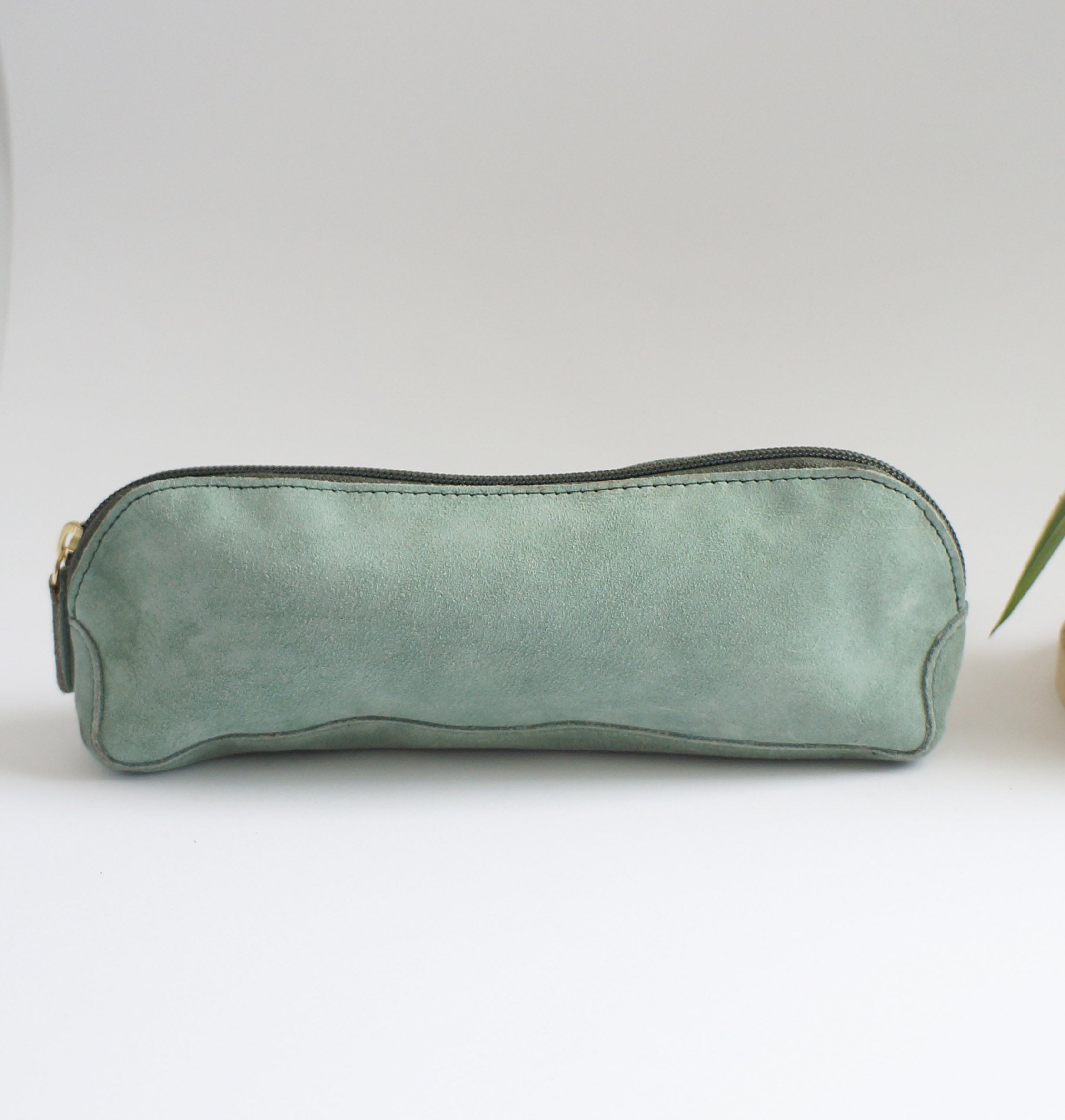Pen Case - Aquaverde leather