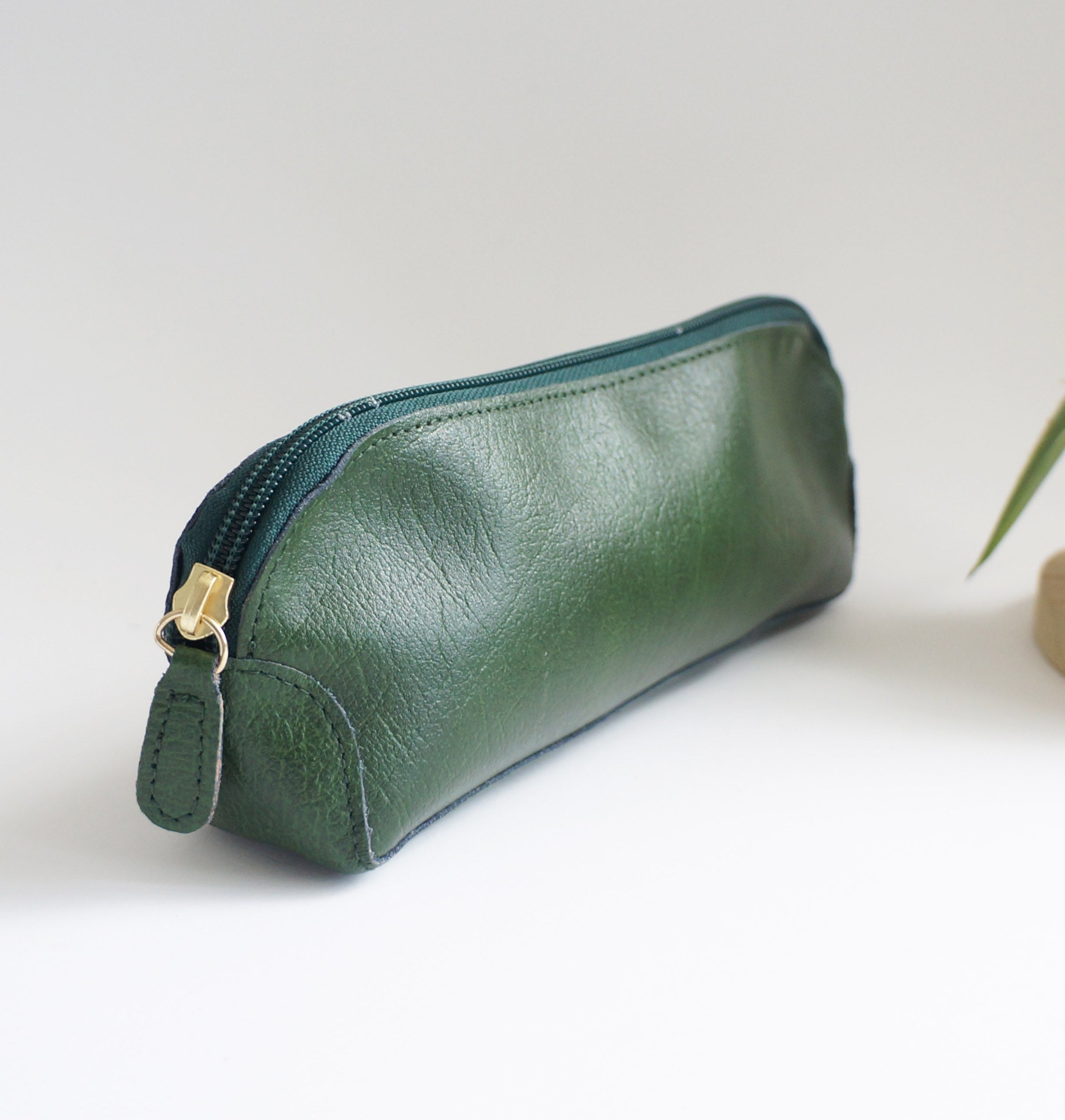 Pen Case - Pine Tree leather