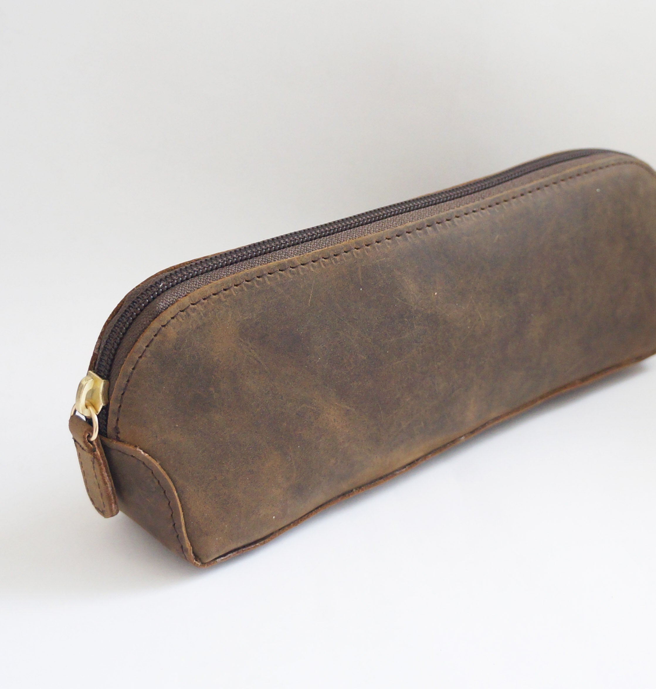 Pen Case - Teddy leather