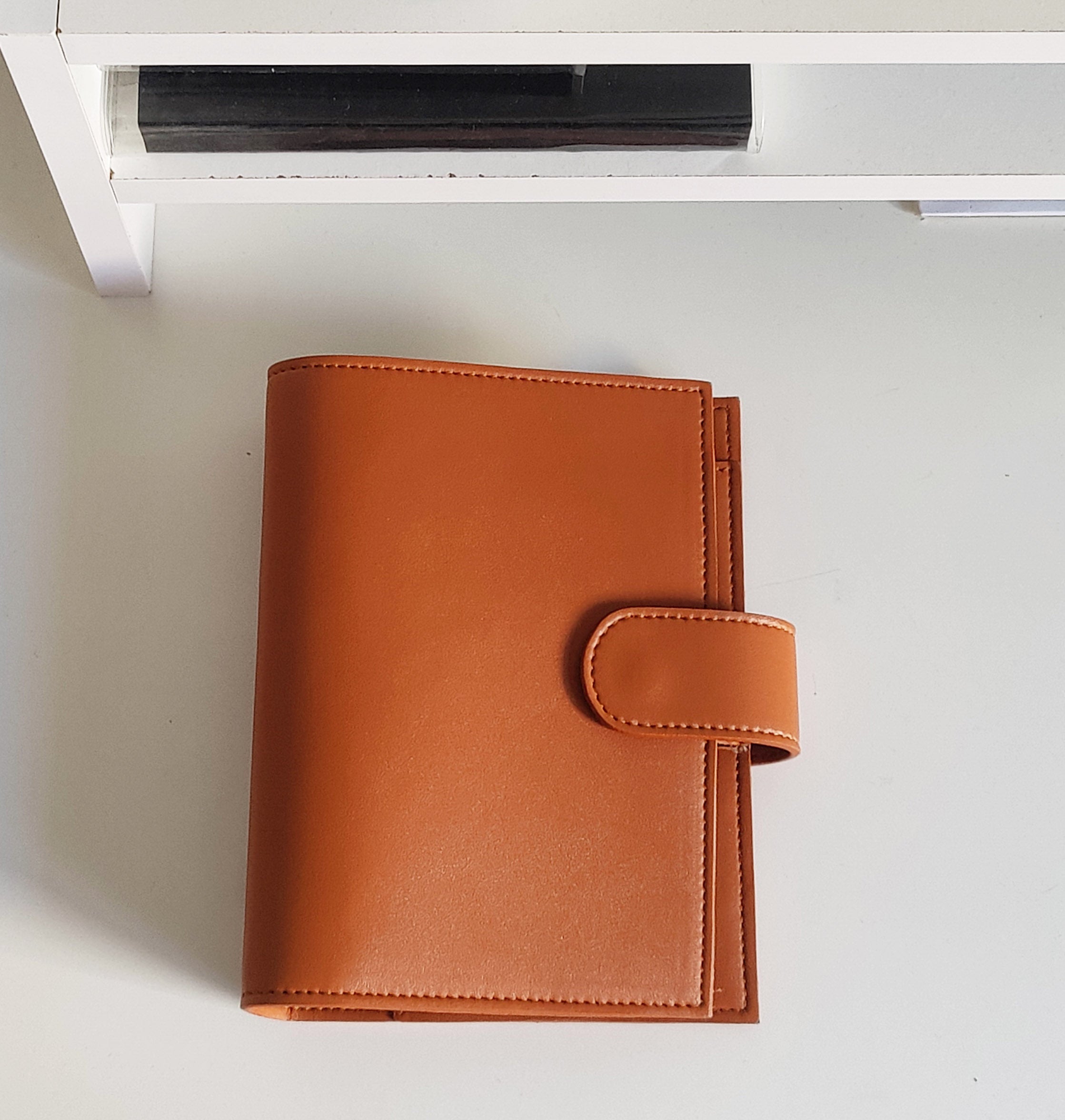 Personal Ring Binder - Cognac PU leather