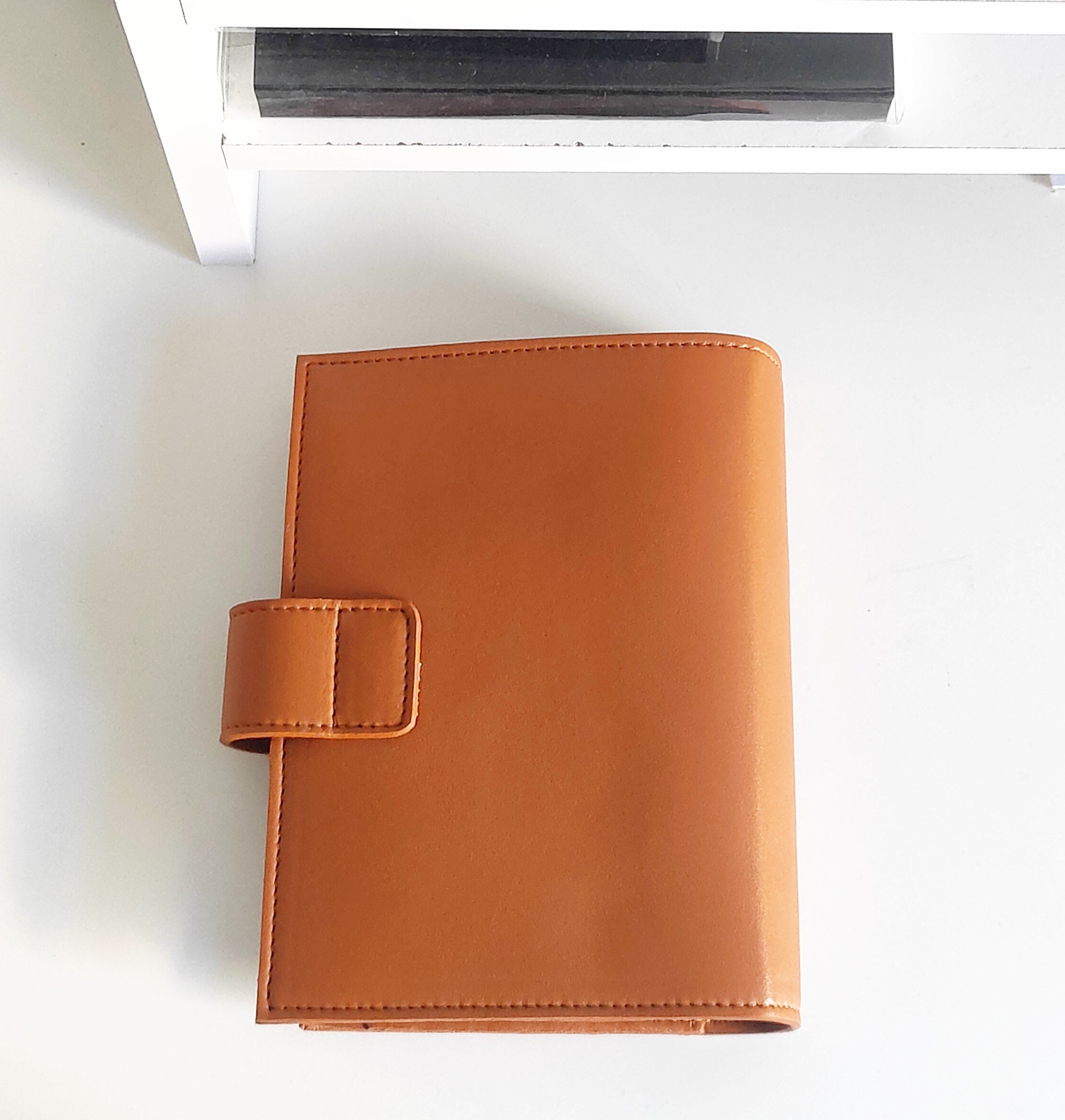 Personal Ring Binder - Cognac PU leather