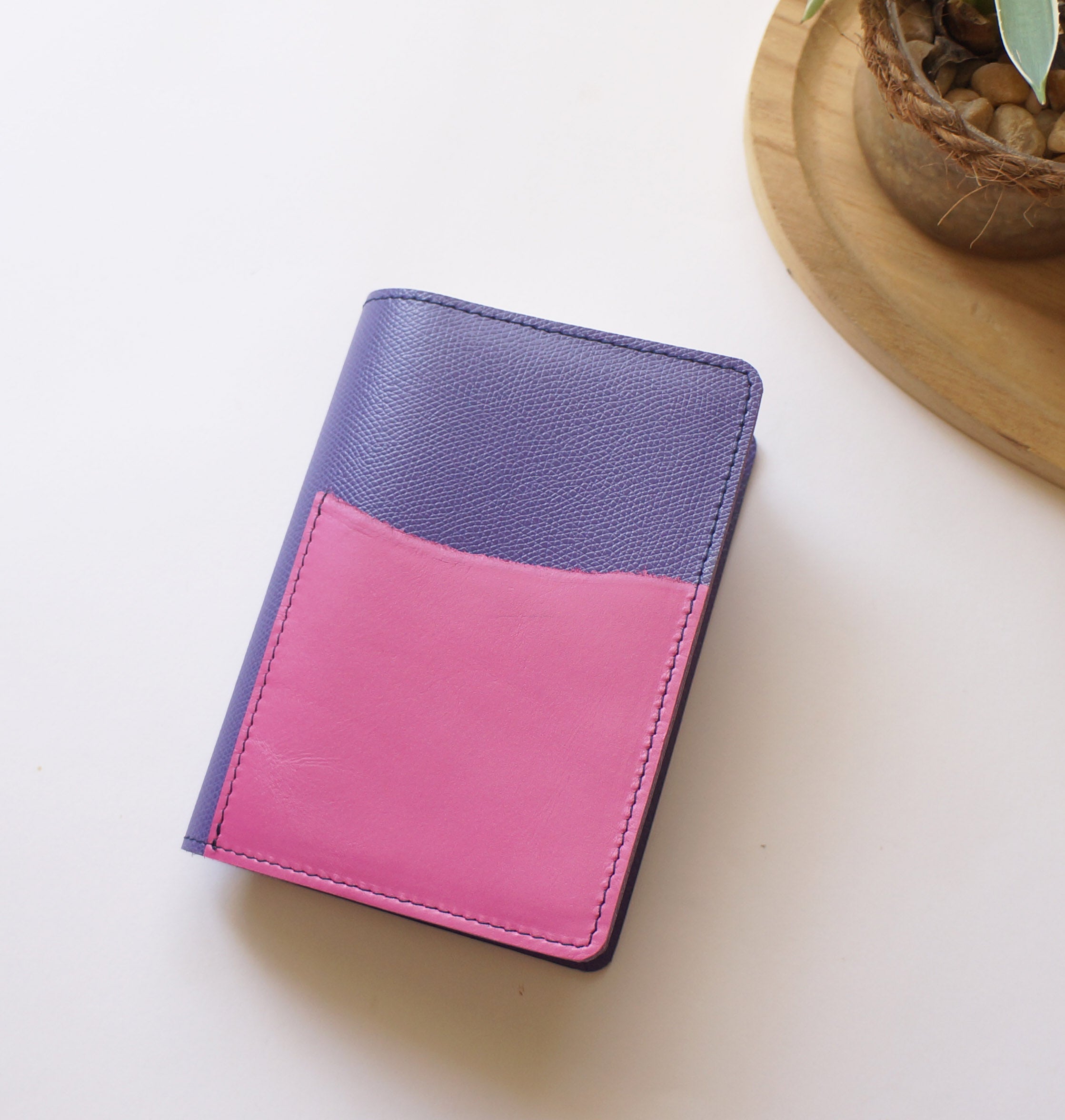 Pocket Rustic - Saffiano Purple & Pink