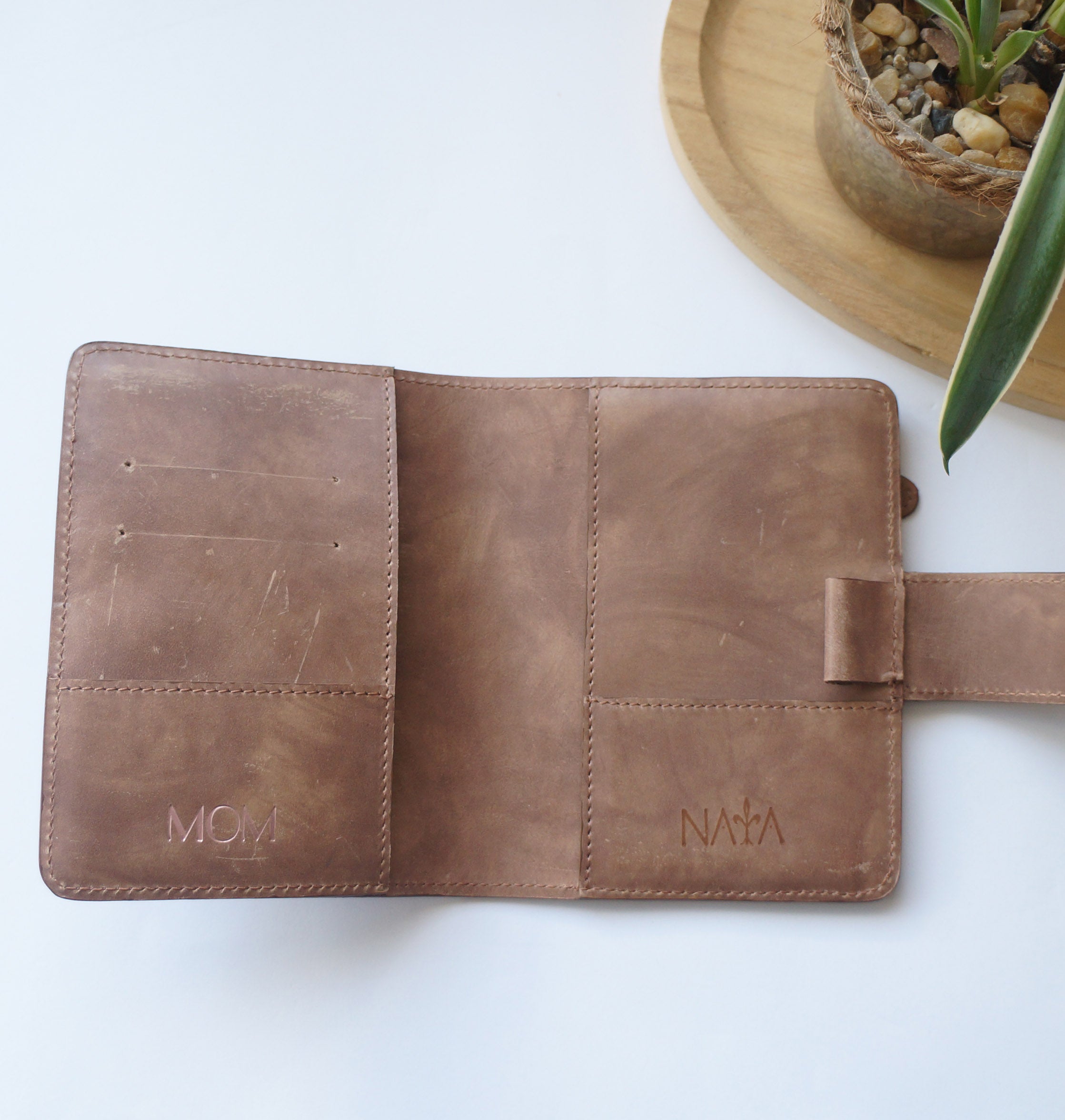 Pocket Journal Cover Clear Front - Spiced Cider