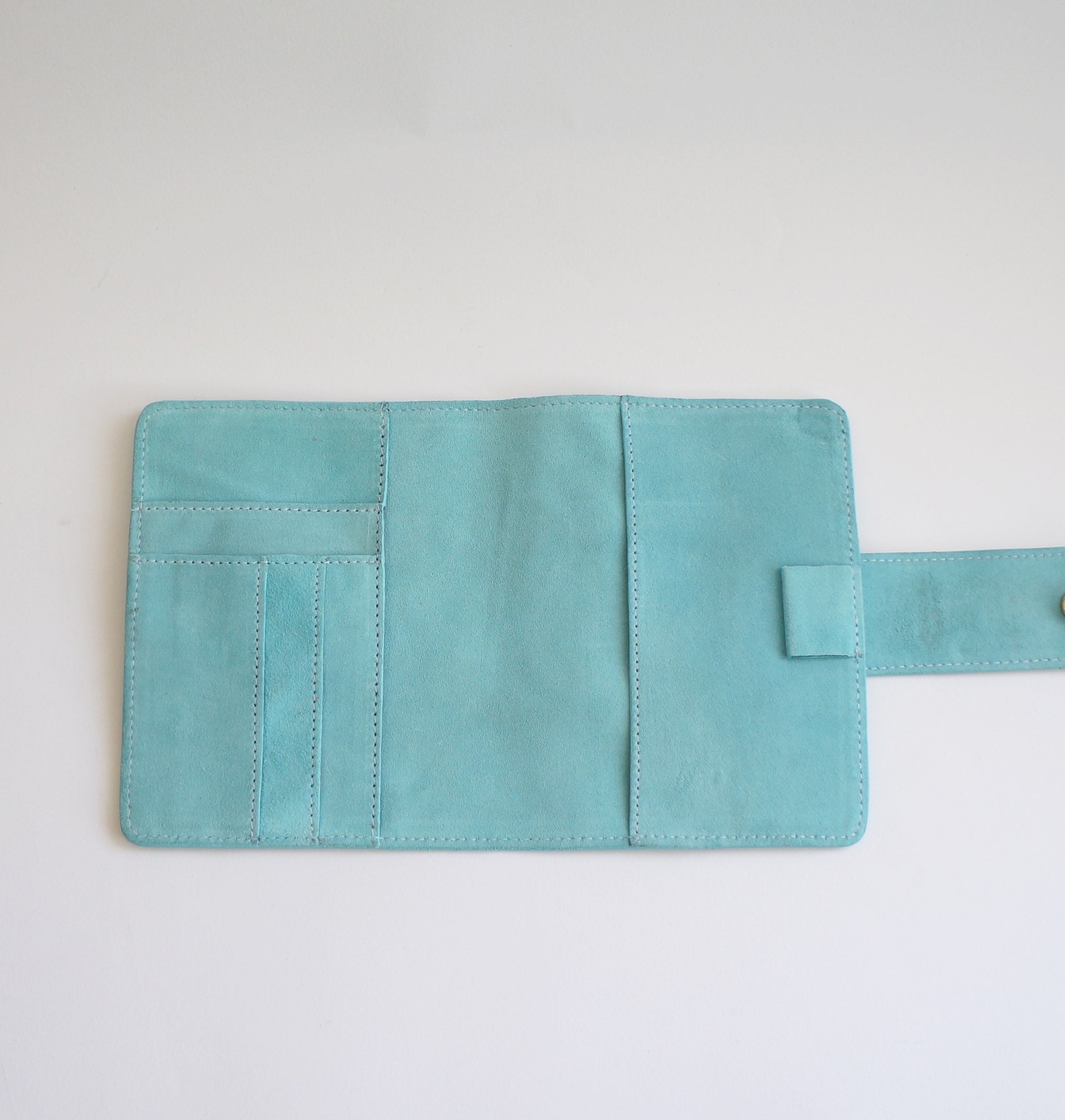 Pocket Journal Cover - Suede Tiffany Blue