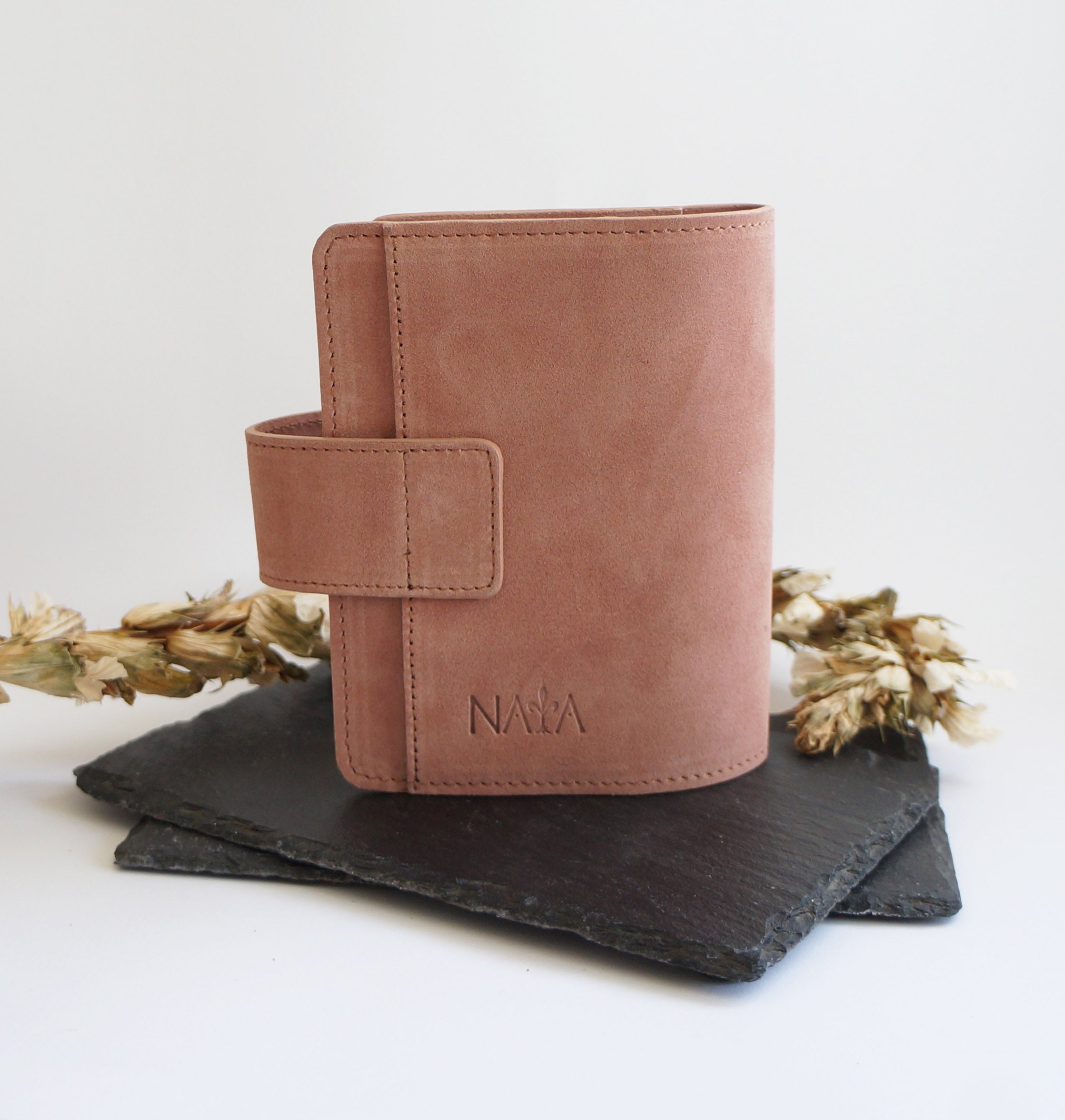 Pocket Journal Cover - Suede Wild Rose