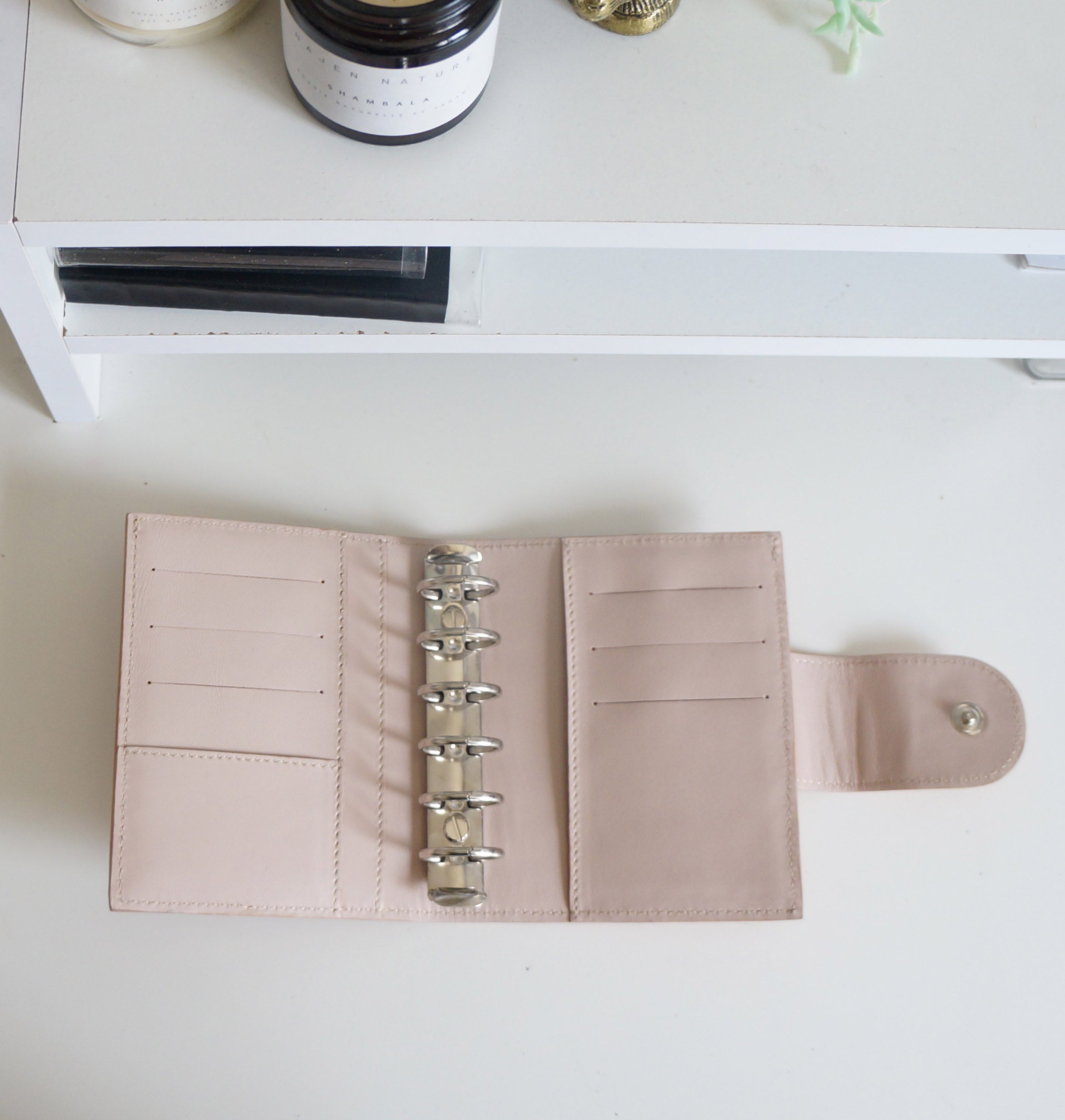 Pocket Ring Binder - Undyed Sheep/Ballerina