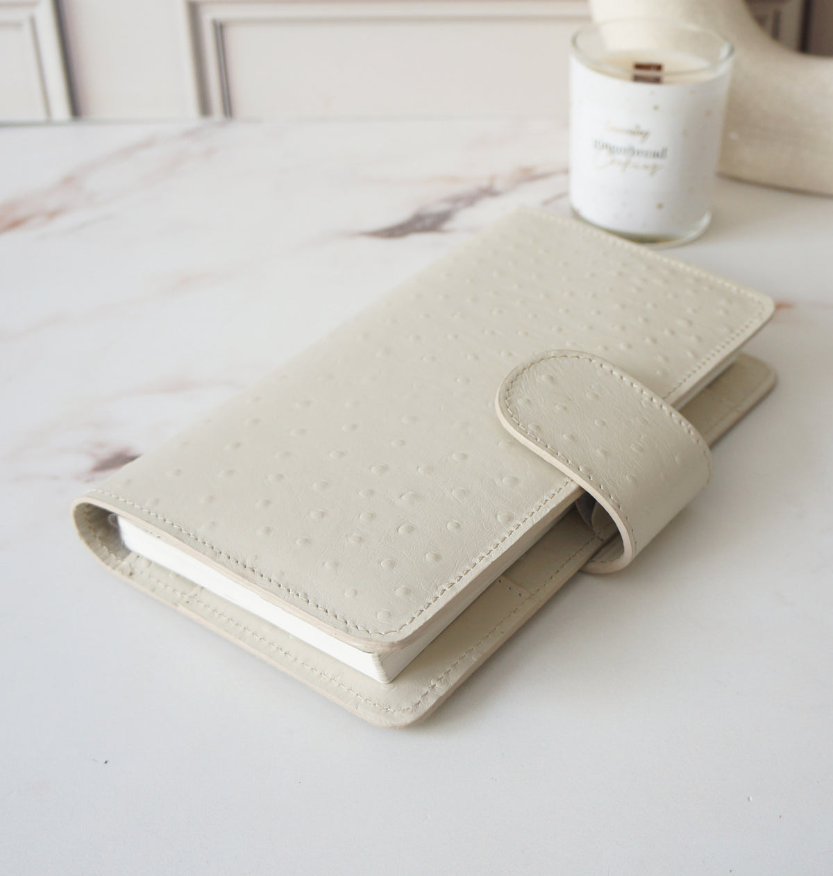 Standard TN Cover – Cream Ostrich