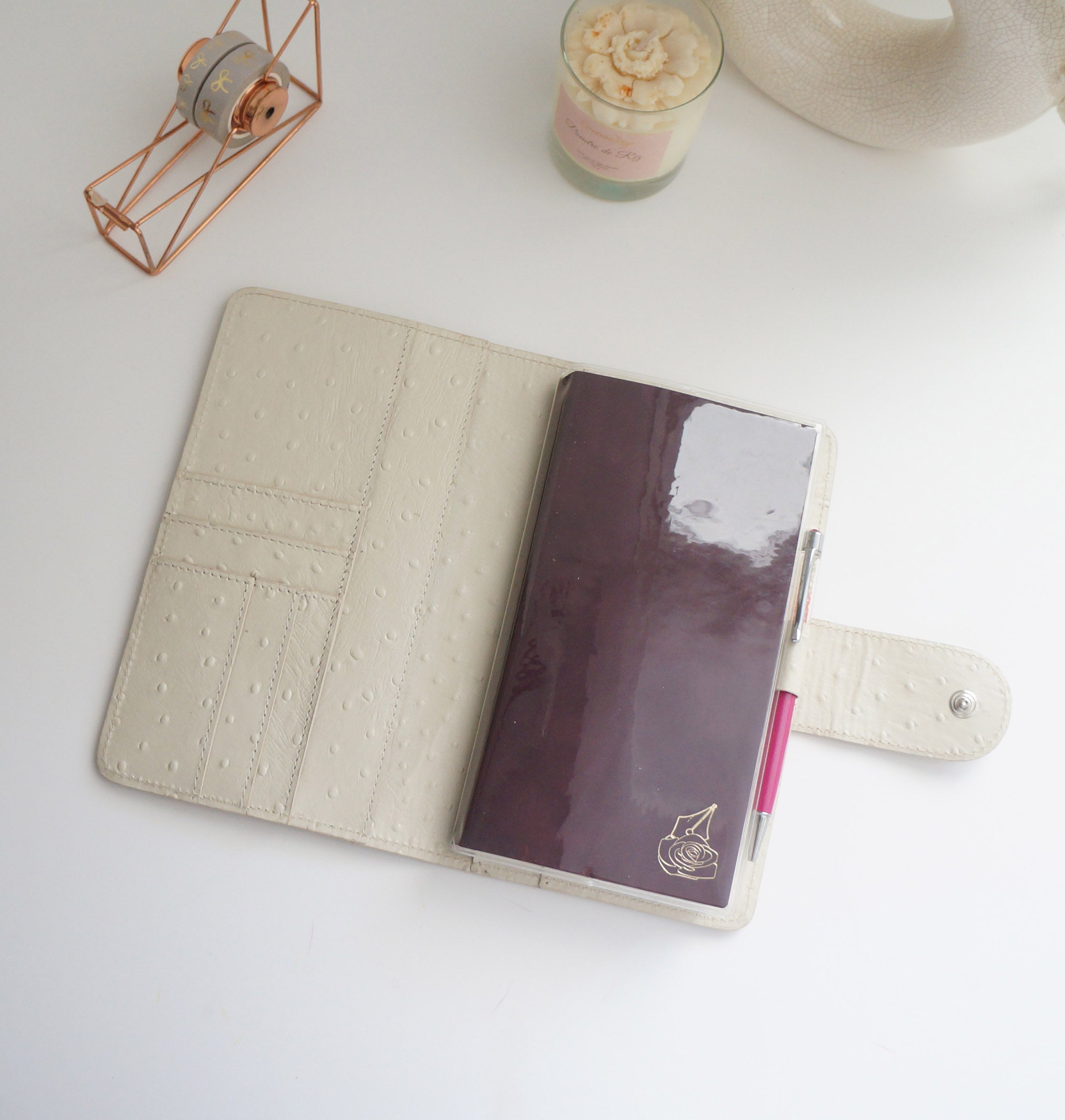 Standard TN Cover – Cream Ostrich