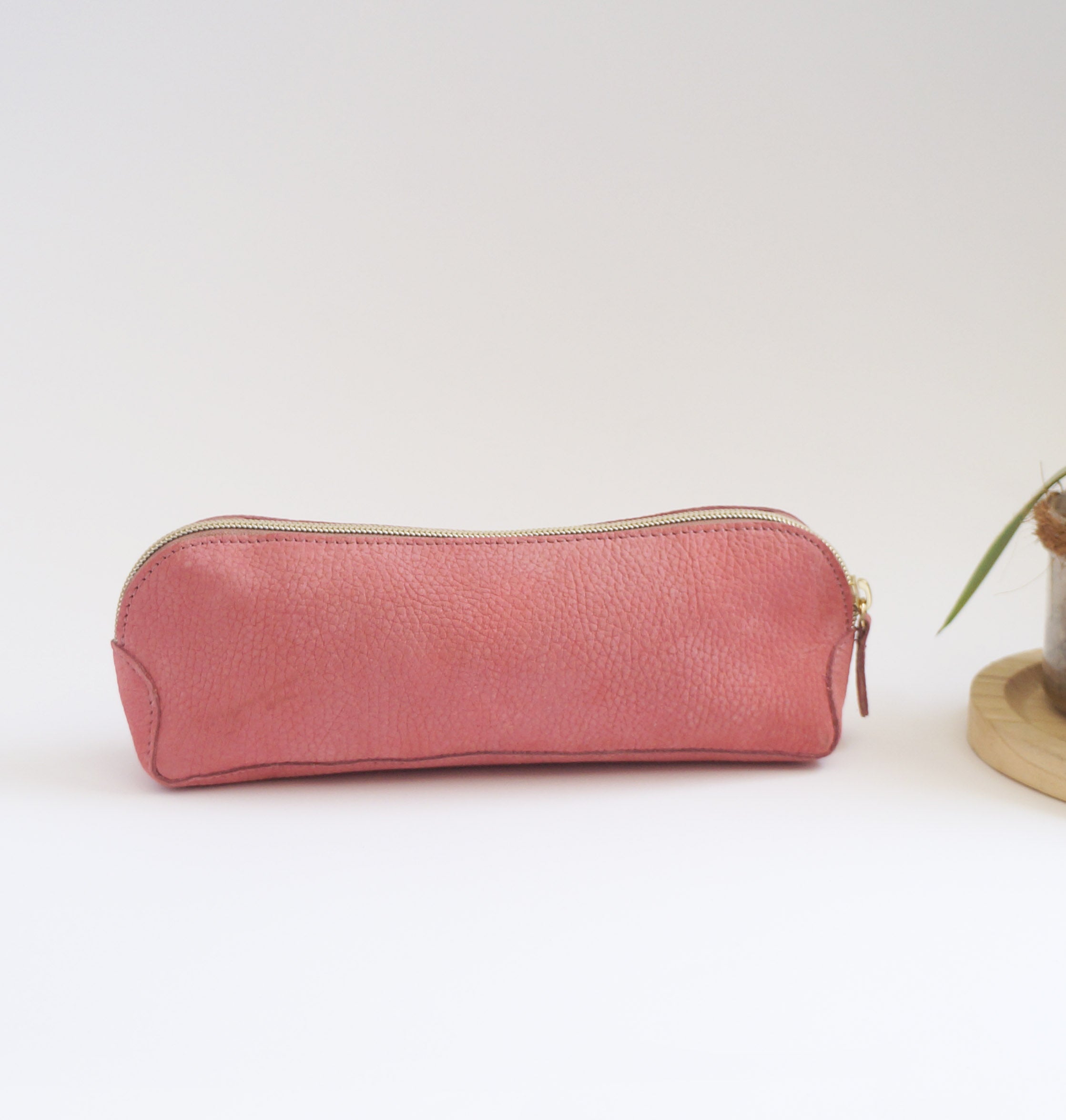 Pen Case - Peony Leather