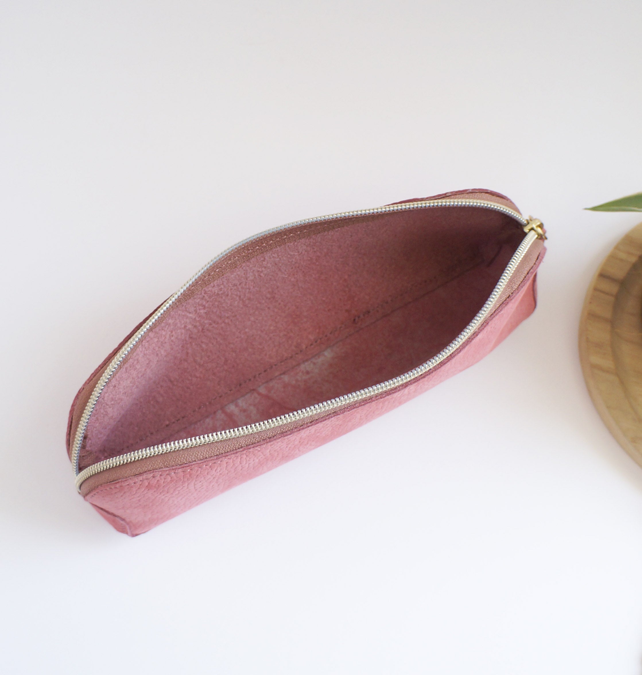 Pen Case - Peony Leather