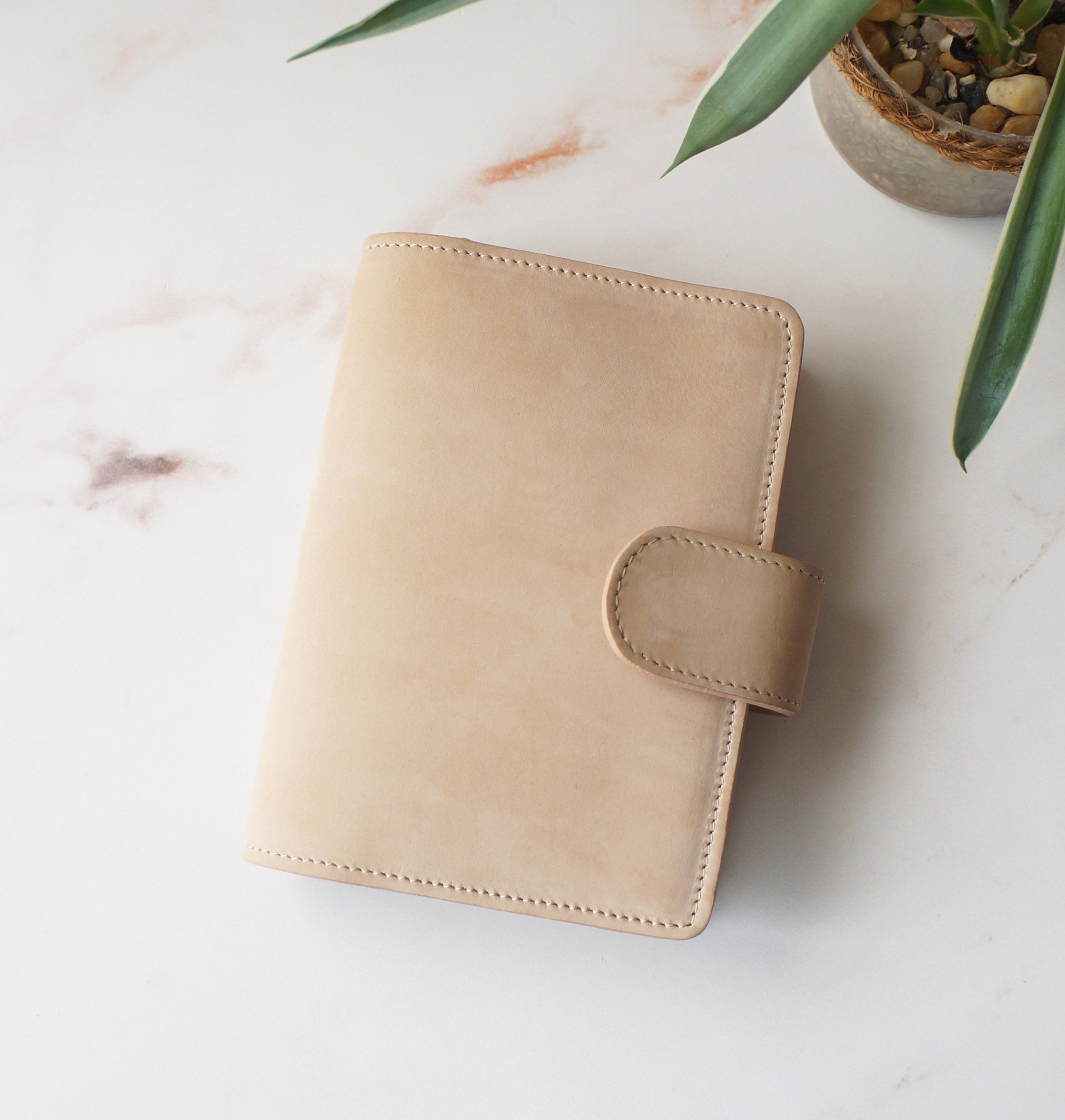 A6 Italian Nubuck Leather Journal Cover - Velvet Cotton Edition / FREE SHIPPING