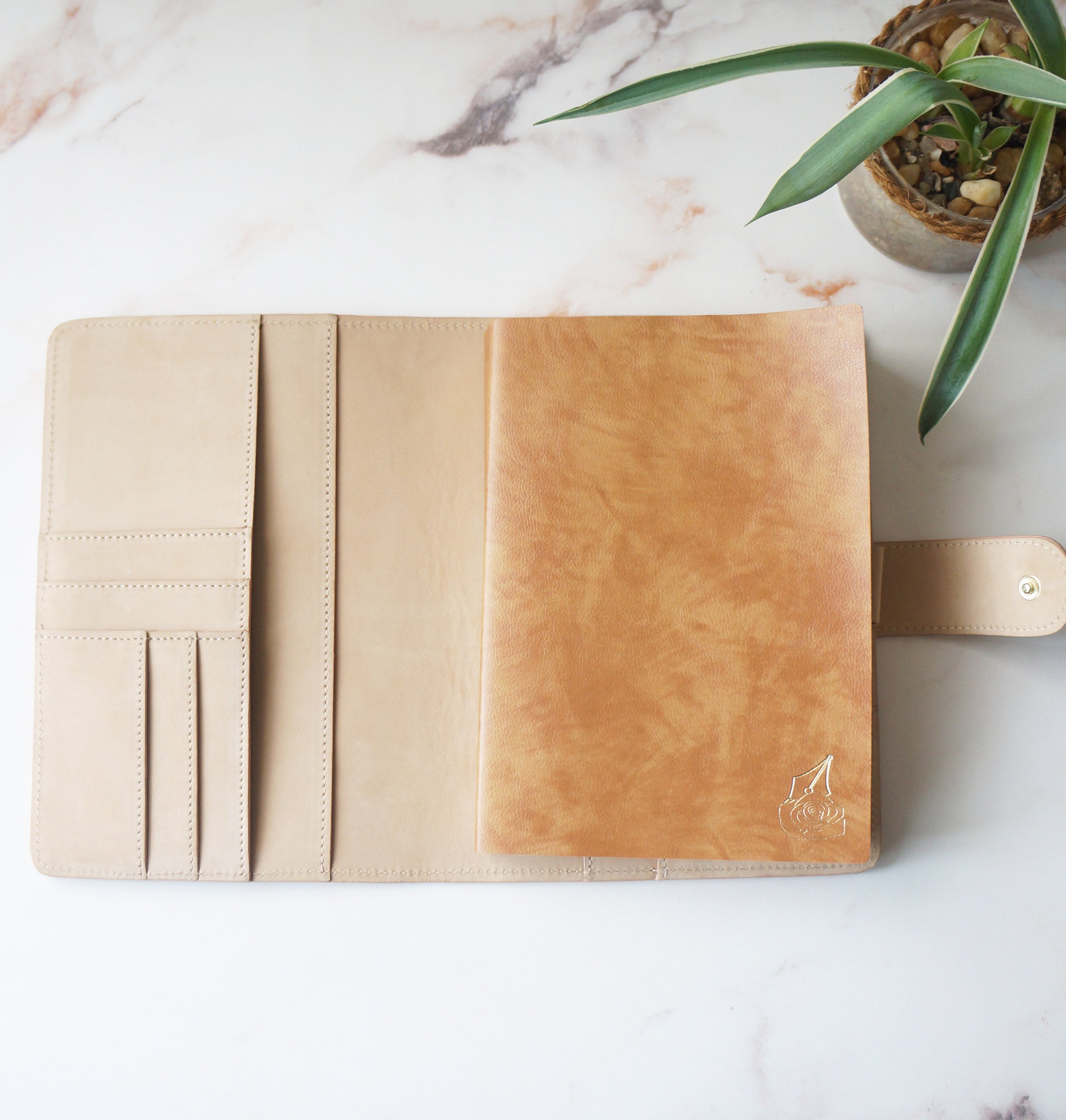 A5 Italian Nubuck Leather Journal Cover - Velvet Cotton Edition/ FREE SHIPPING