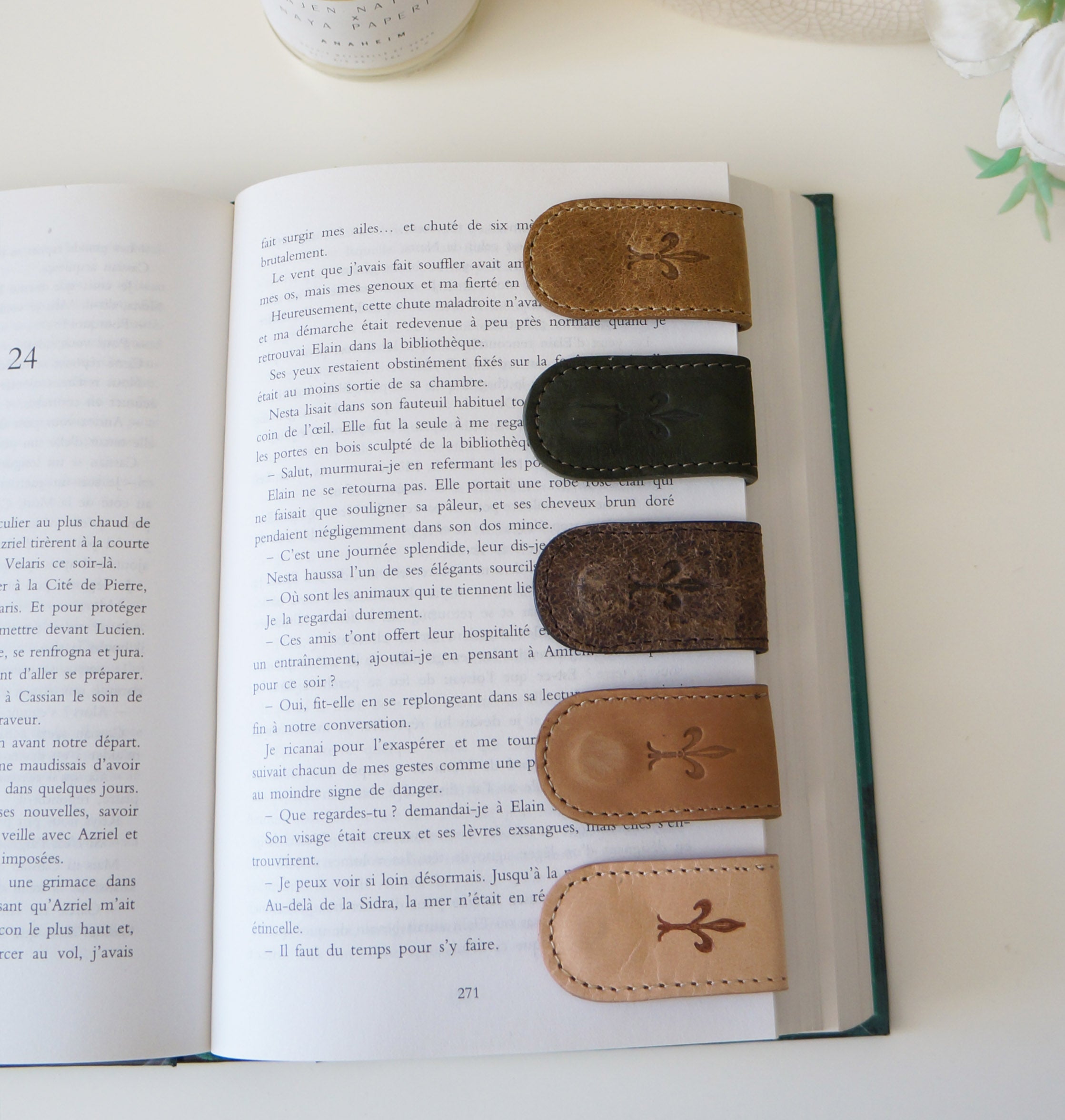 Magnetic Bookmarks - Brown