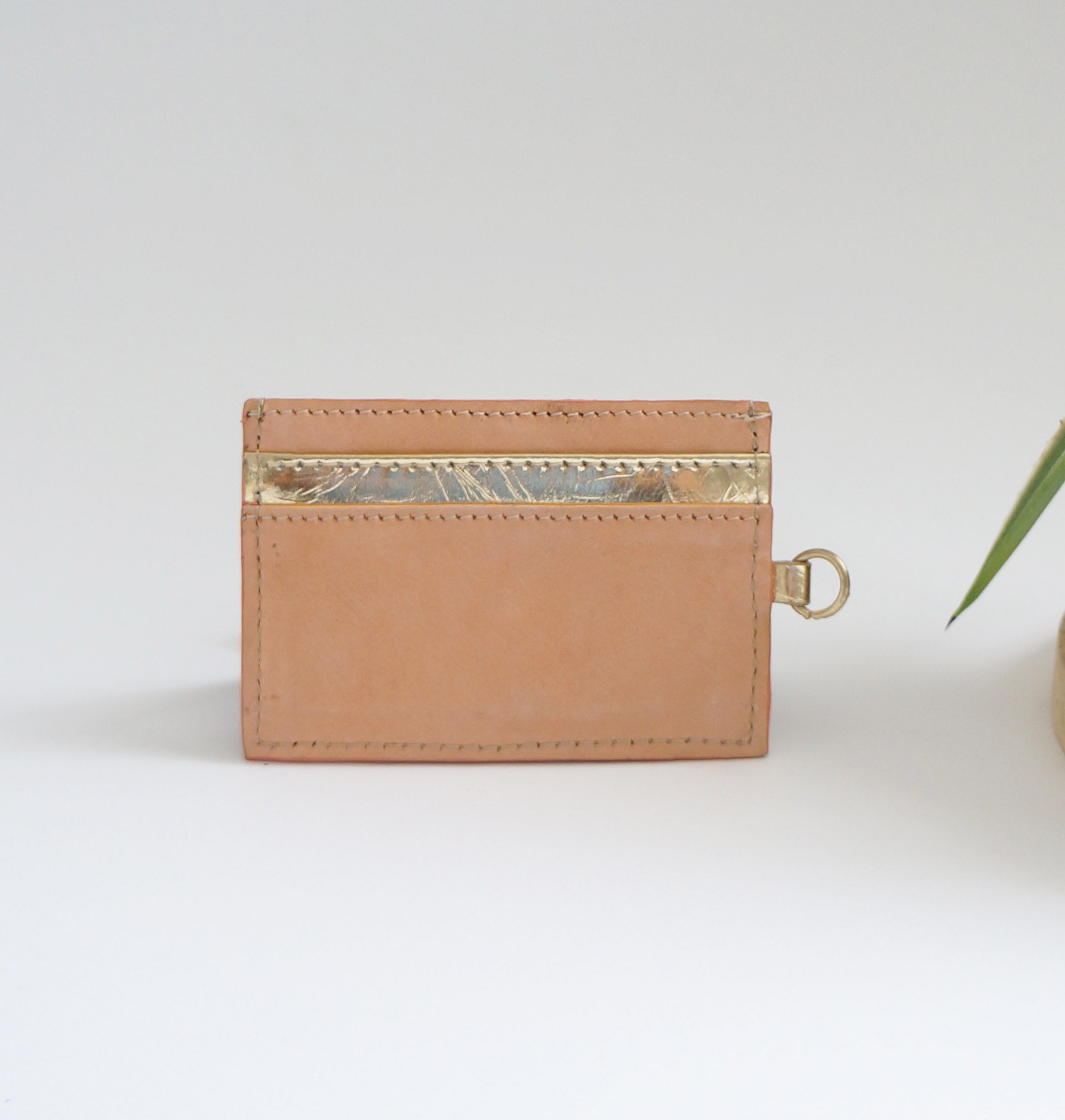 Compact card holder - Velvet Peachy Pink
