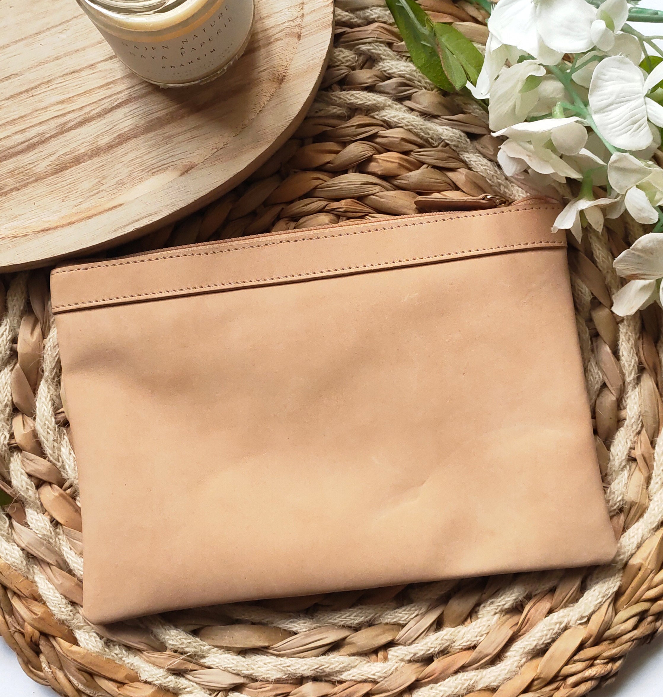 Leather Clutch/Pencil Holder - Choose your leather